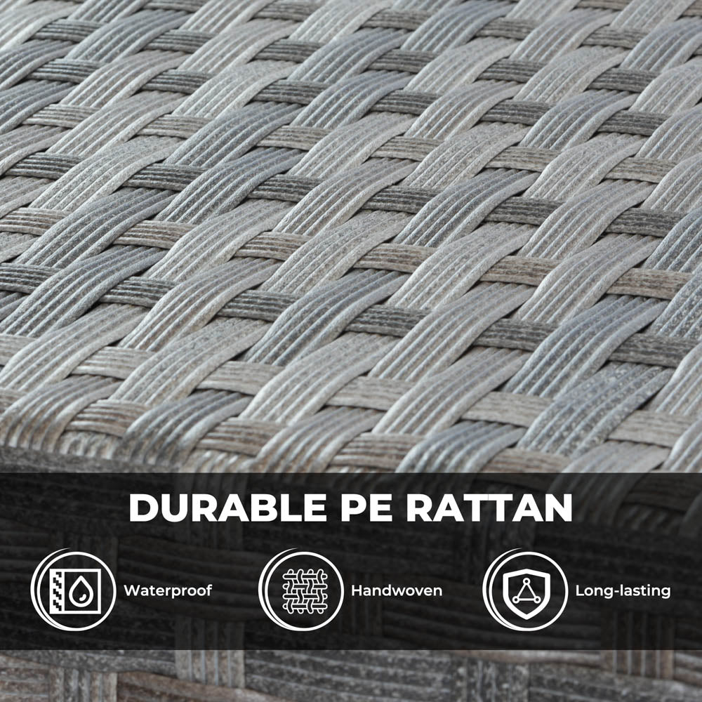 OVIOS New Rimaru Series Patio Furniture Set 15-Piece include Swivel Chairs and 42"Rectangle Fire Pit Table Partially Assembled