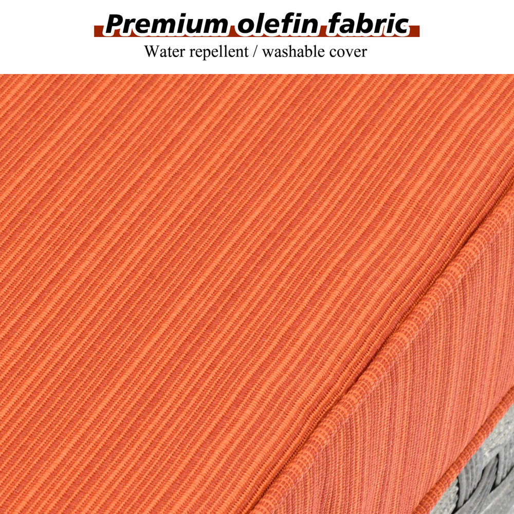 OVIOS Rocking Chair Outdoor Table and Chairs matching BBR broad handrails series