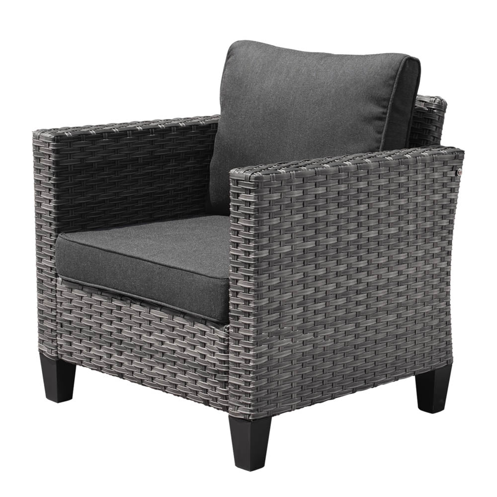 Ovios Patio Chairs New Vultros 2-Piece High Back Square Shape Armrest