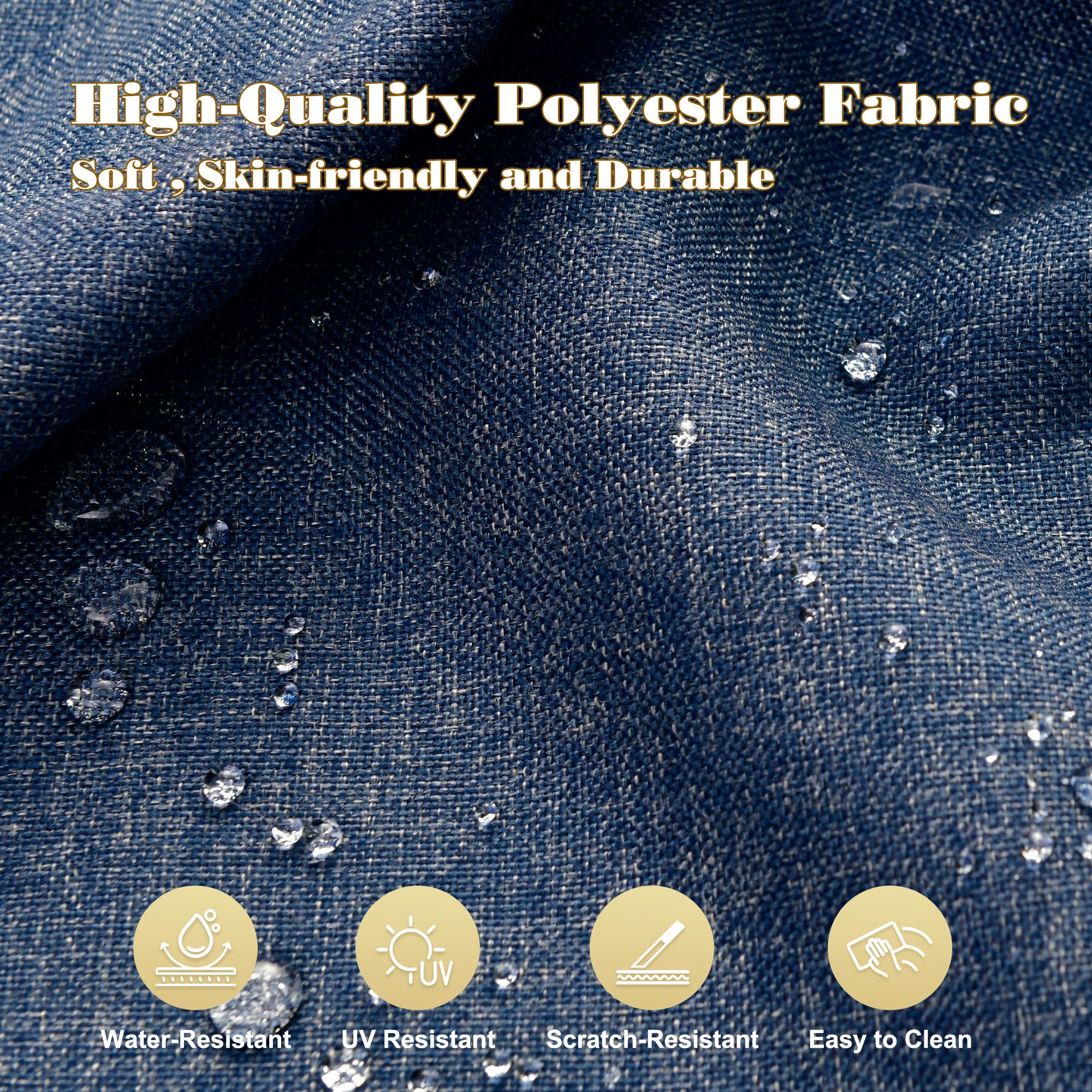 OVIOS Outdoor Conversation Set with 7.68" Extra-Wide Armrests and Rocking Chairs