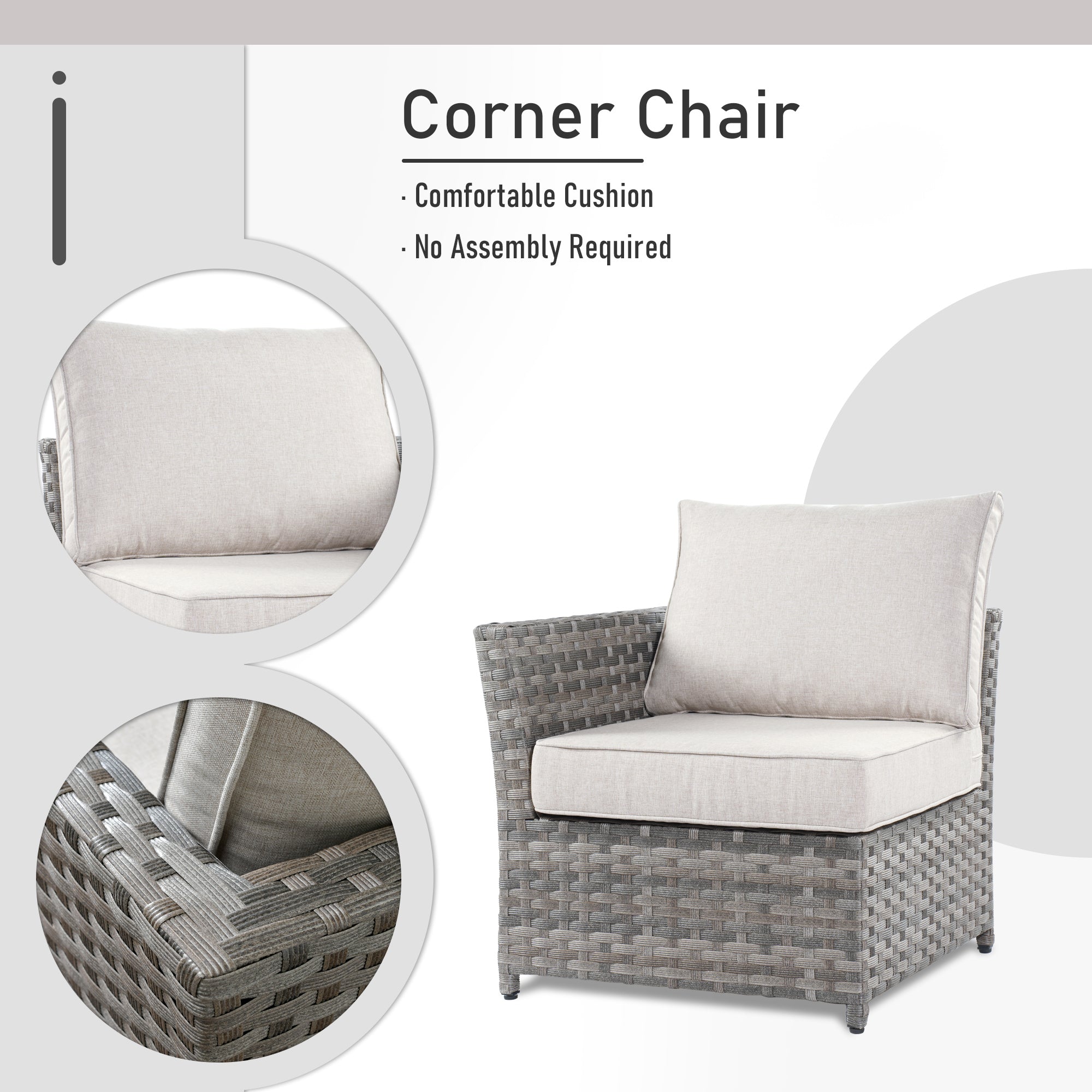 OVIOS Patio Furniture Set 10-Piece include 42"Fire Pit Table,New Rimaru Series