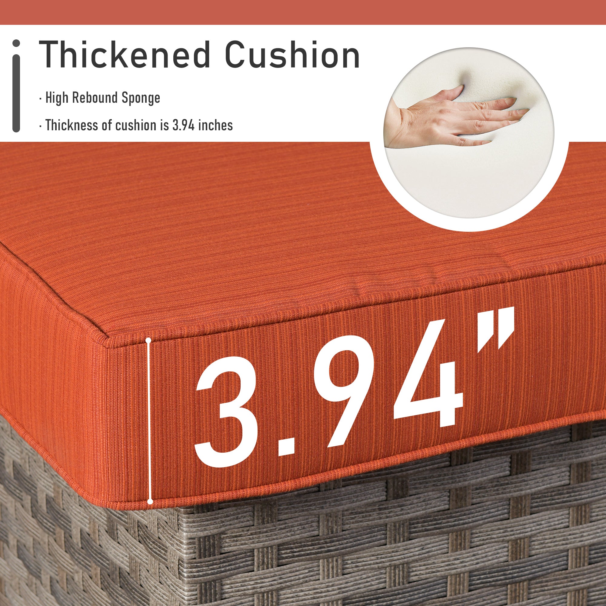 OVIOS Patio Furniture Set 10-Piece include 42"Fire Pit Table,New Rimaru Series