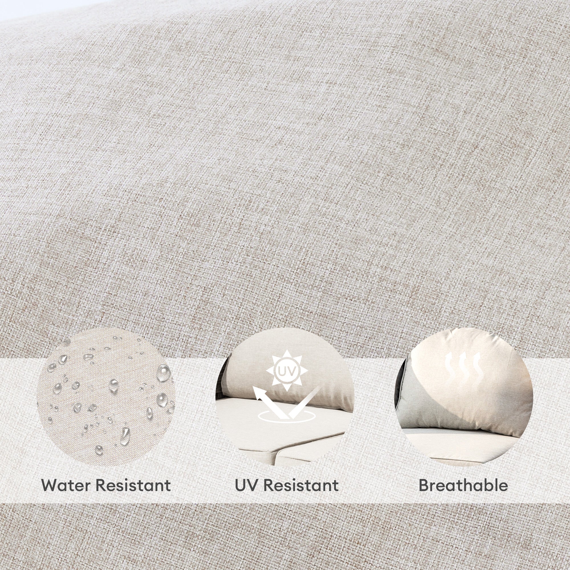 OVIOS Vultros Series Replacement Seat, Back, Ottoman Cushion (Refer to the Dimension in Description)