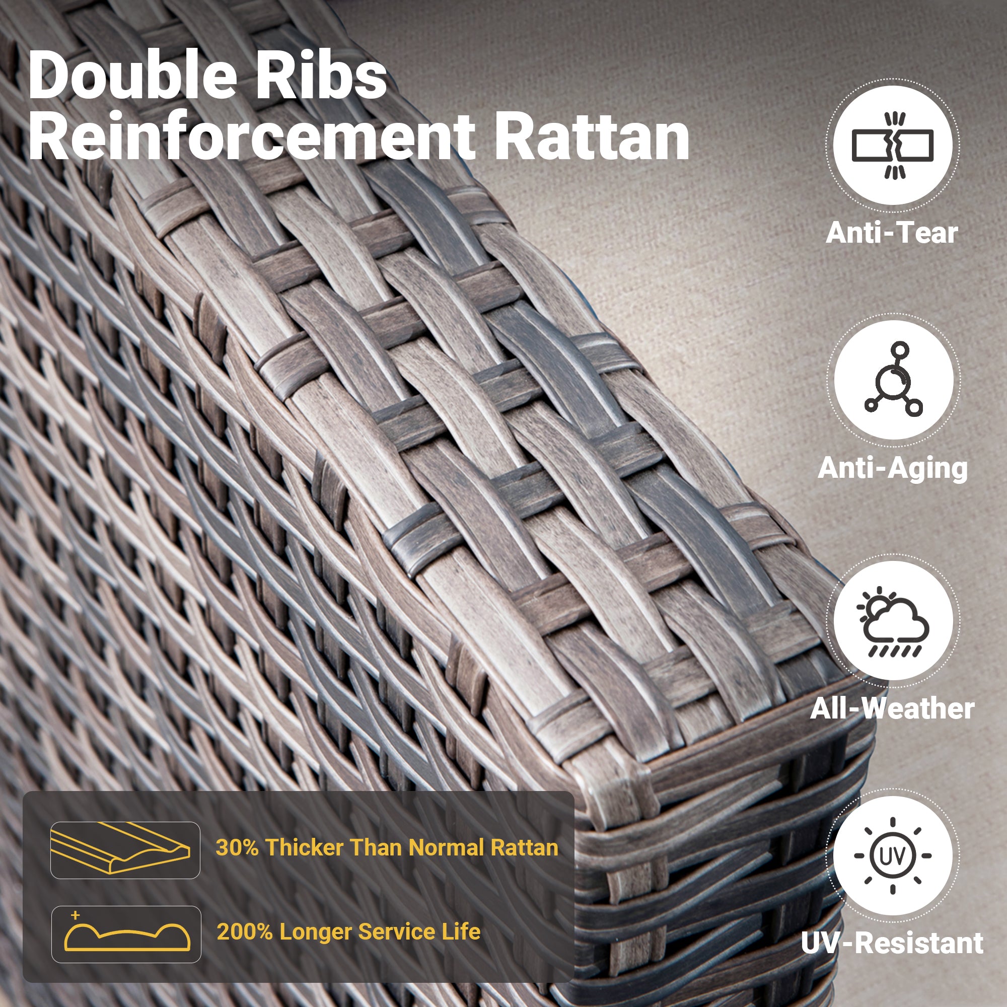 #Color_Grey Wicker Beige Cushion|#Finish_Light Grey Wicker A