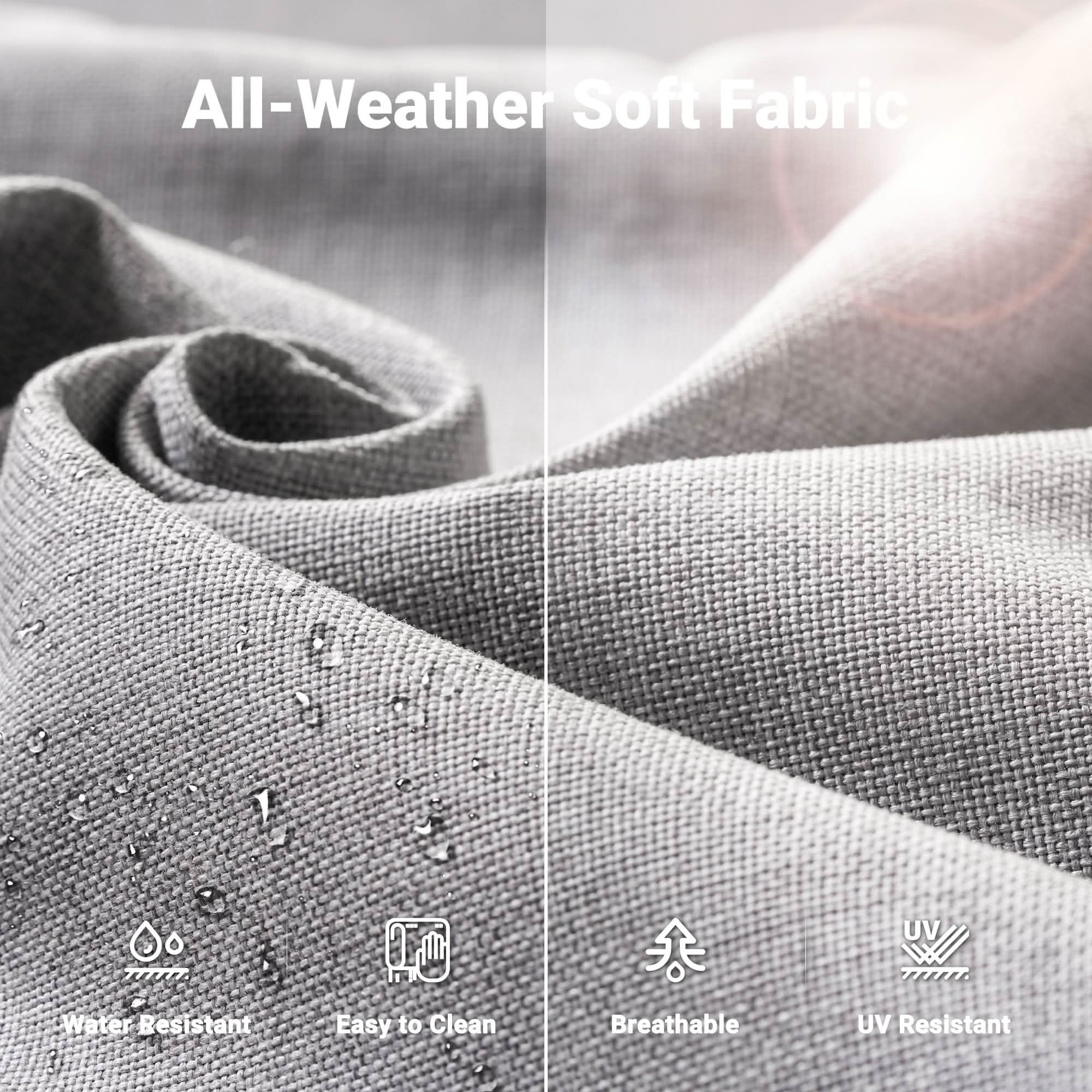 OVIOS Wicker Patio Conversation Set 8-Piece with 3-seat Sofa & Loveseat