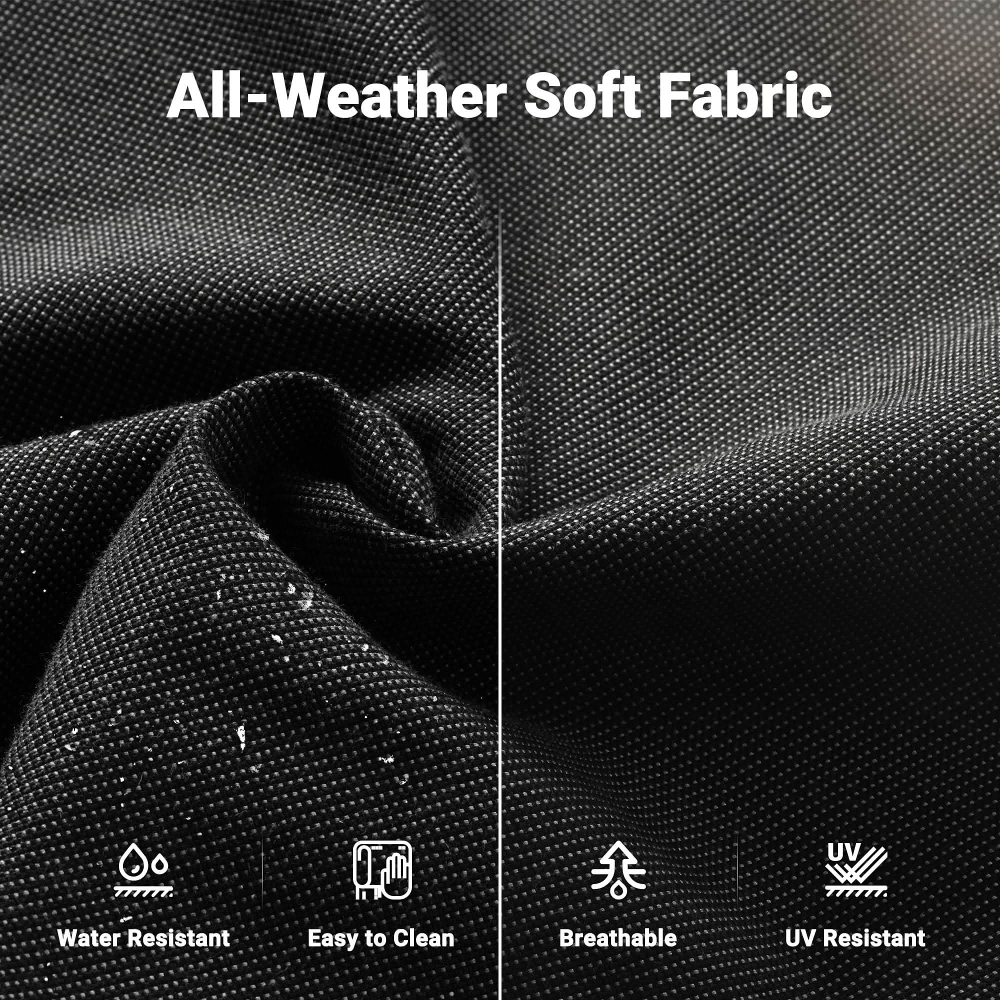 OVIOS Wicker Patio Conversation Set 8-Piece with 3-seat Sofa & Loveseat