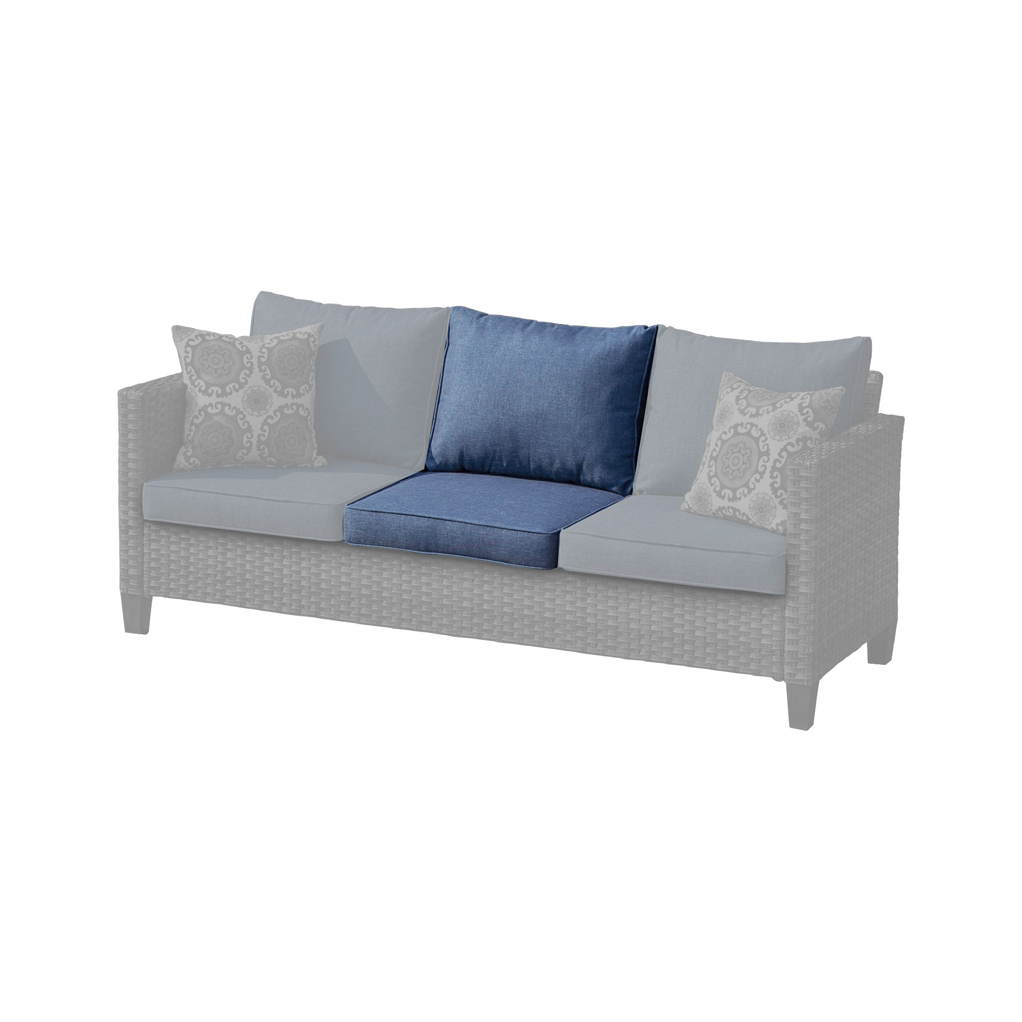 OVIOS Vultros Series Replacement Seat, Back, Ottoman Cushion (Refer to the Dimension in Description)