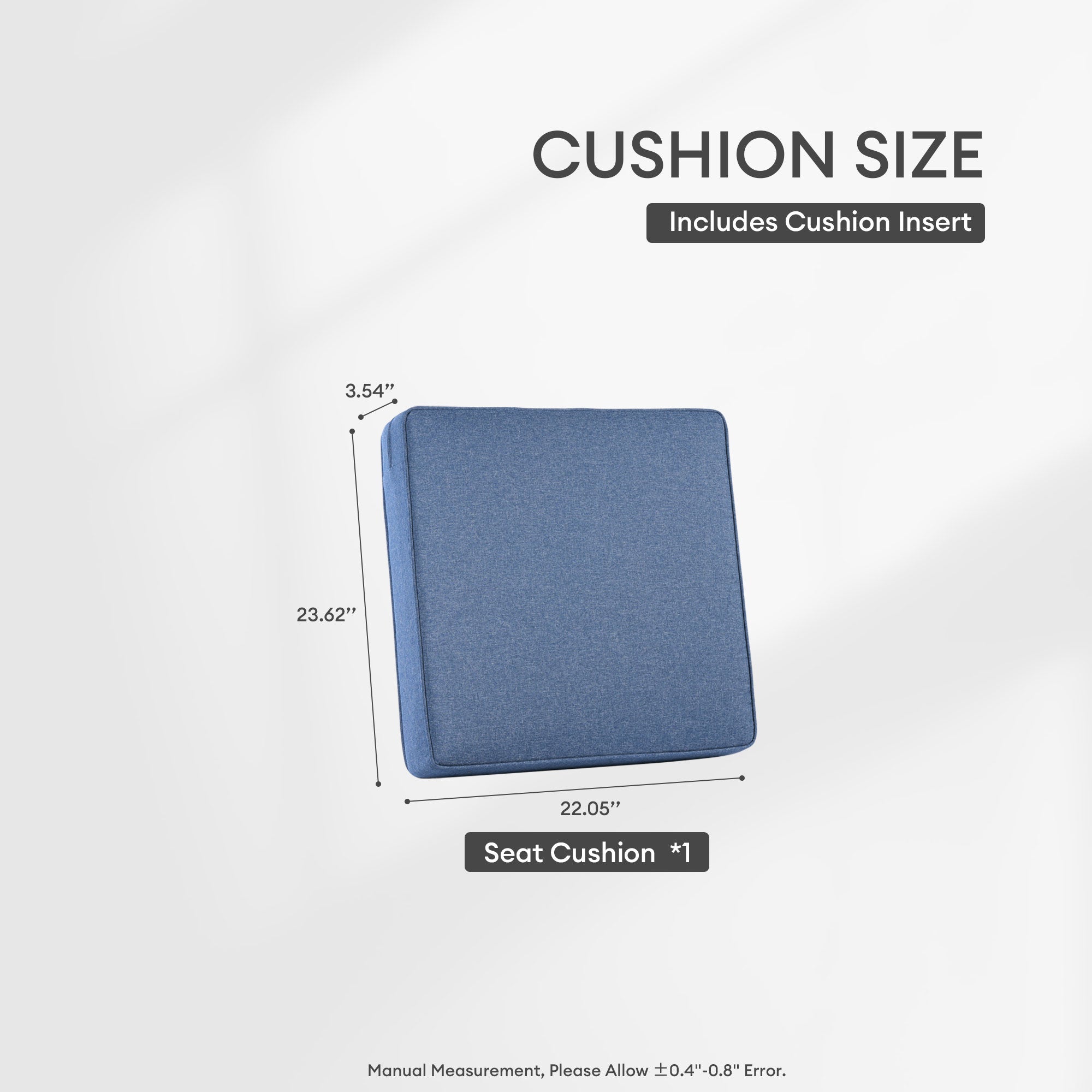 OVIOS Vultros Series Replacement Seat, Back, Ottoman Cushion (Refer to the Dimension in Description)