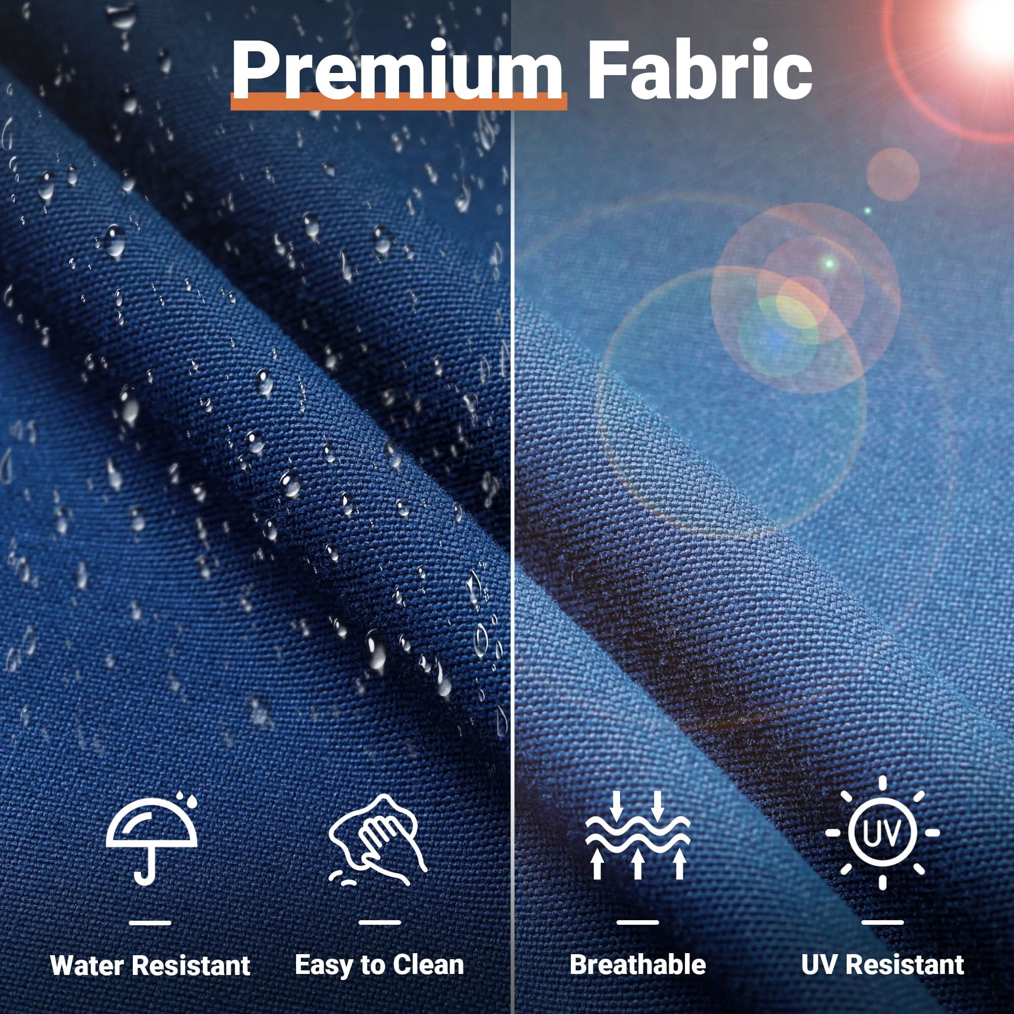 OVIOS Outdoor 8 Piece Patio Furniture Set with Fire Pit Table,Conversation Sectional Wicker Couch with Coffee Table