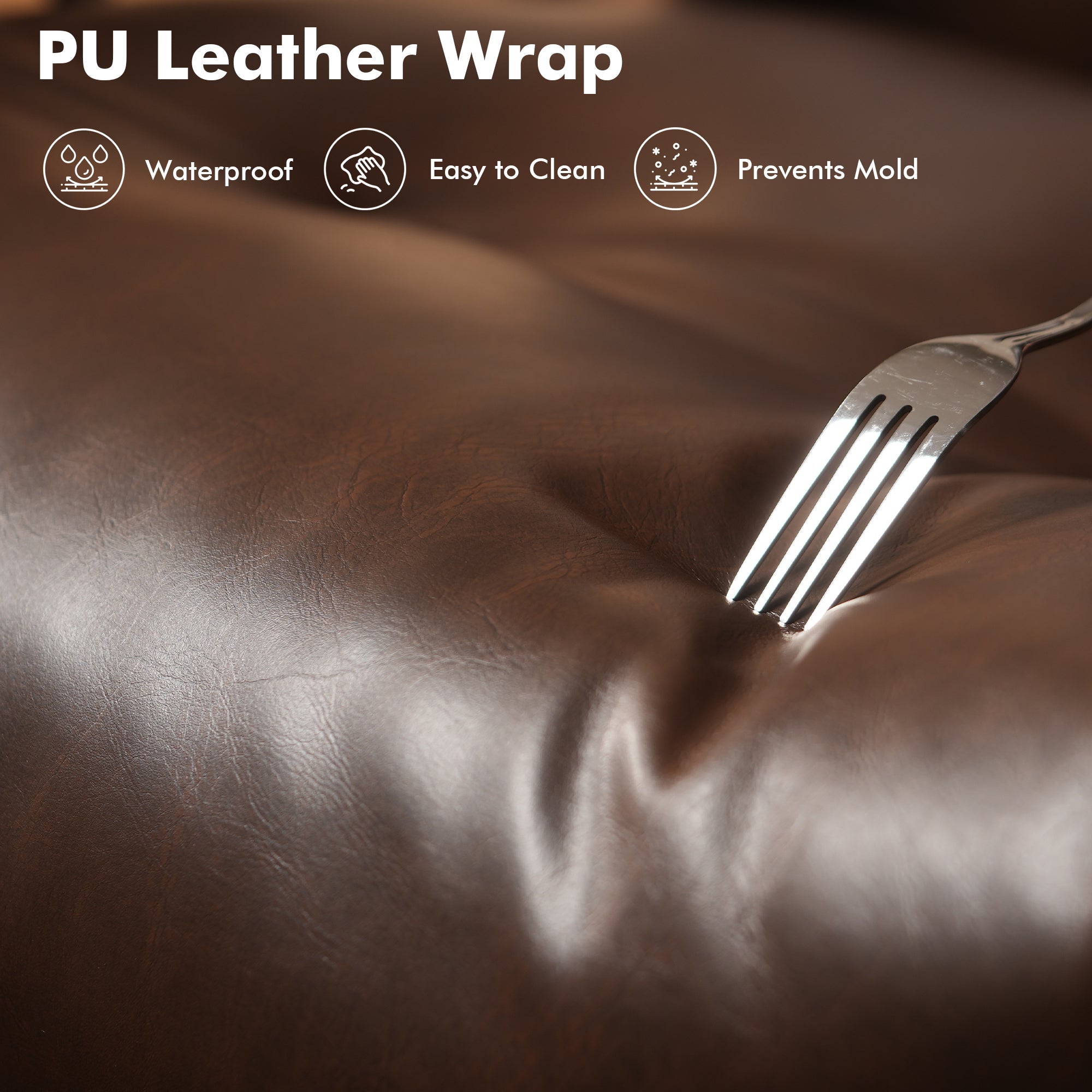 Ovios Office Executive Chair Oversize Cushions PU Fabric