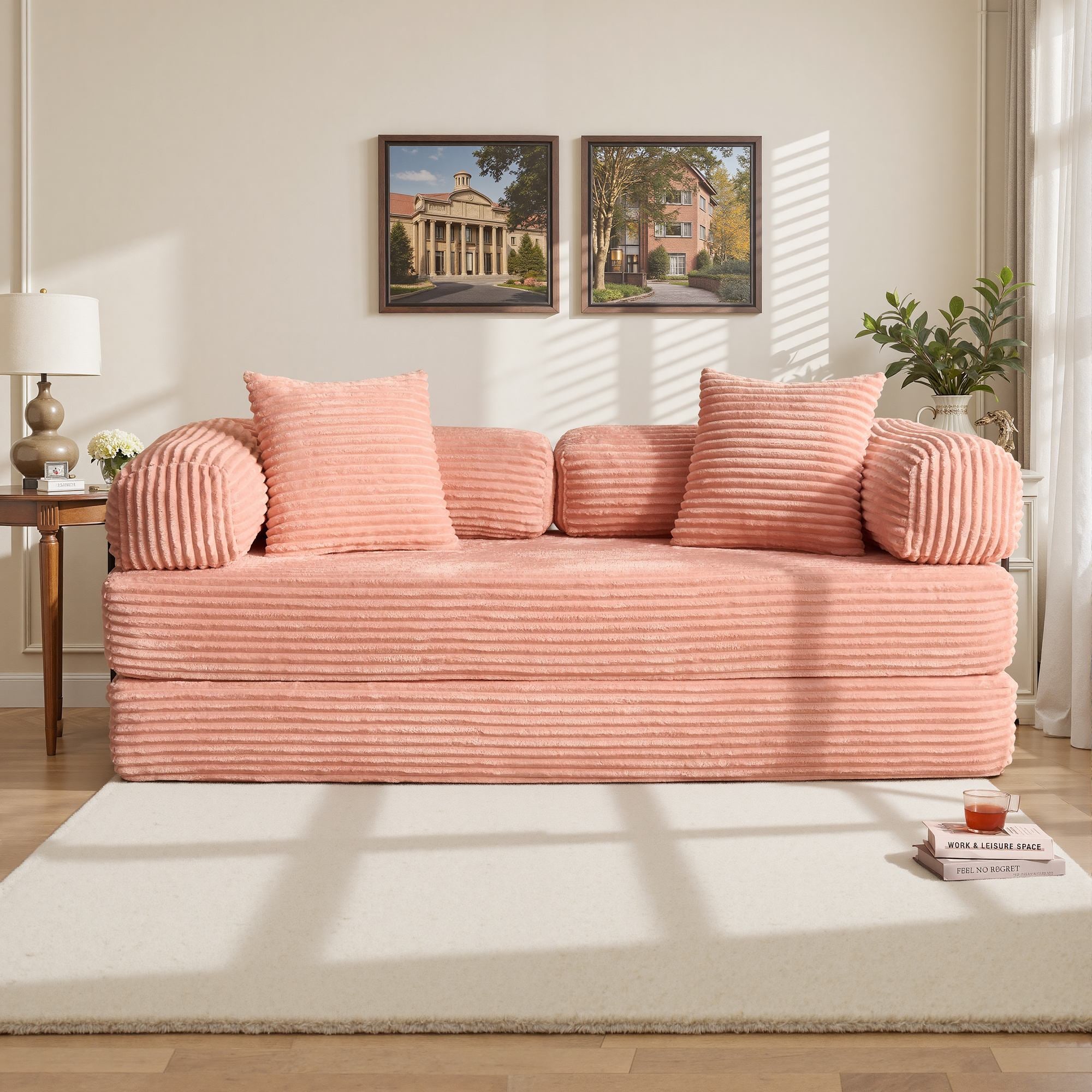 Ovios 80" Convertible Modular Sofa Bed