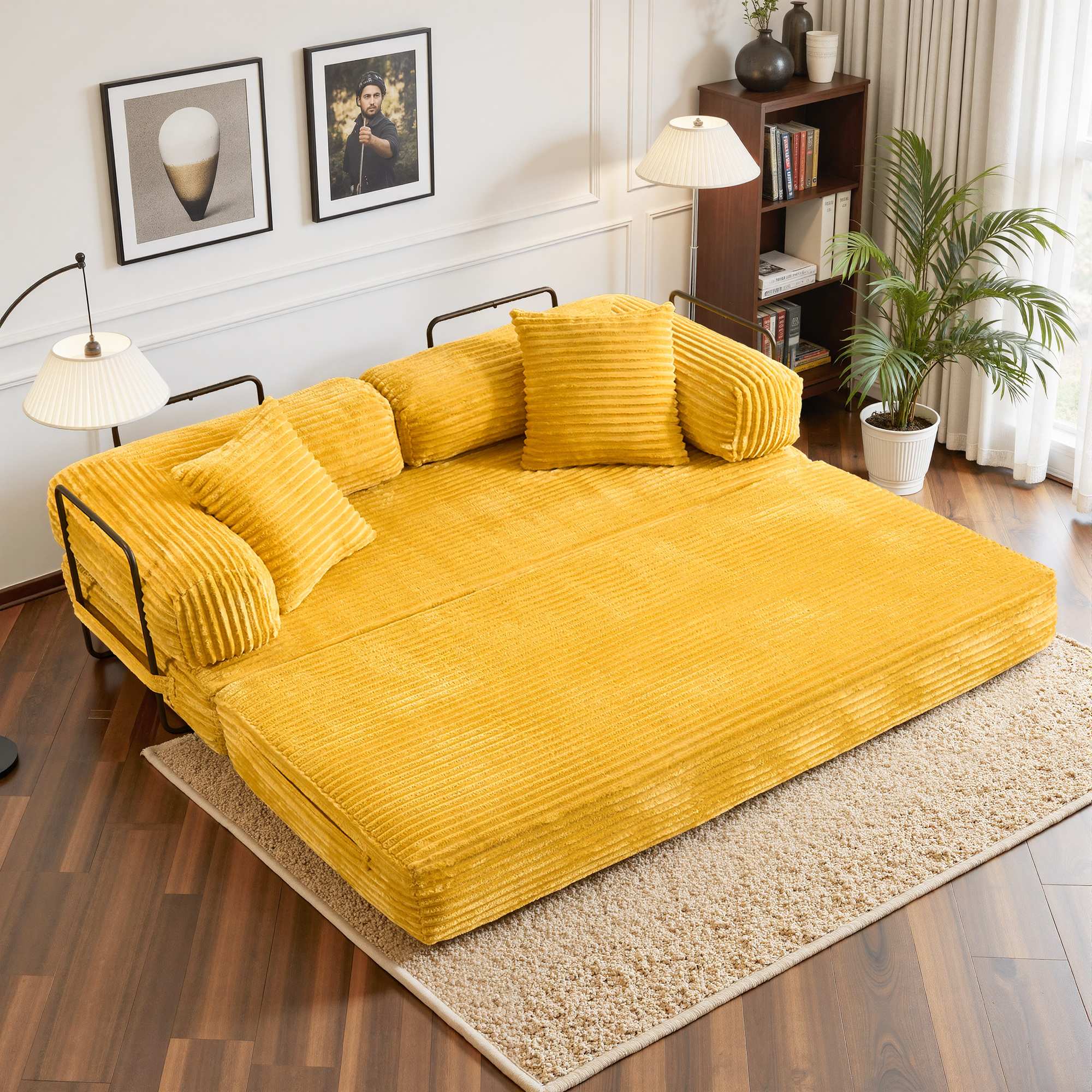 Ovios 80" Convertible Modular Sofa Bed