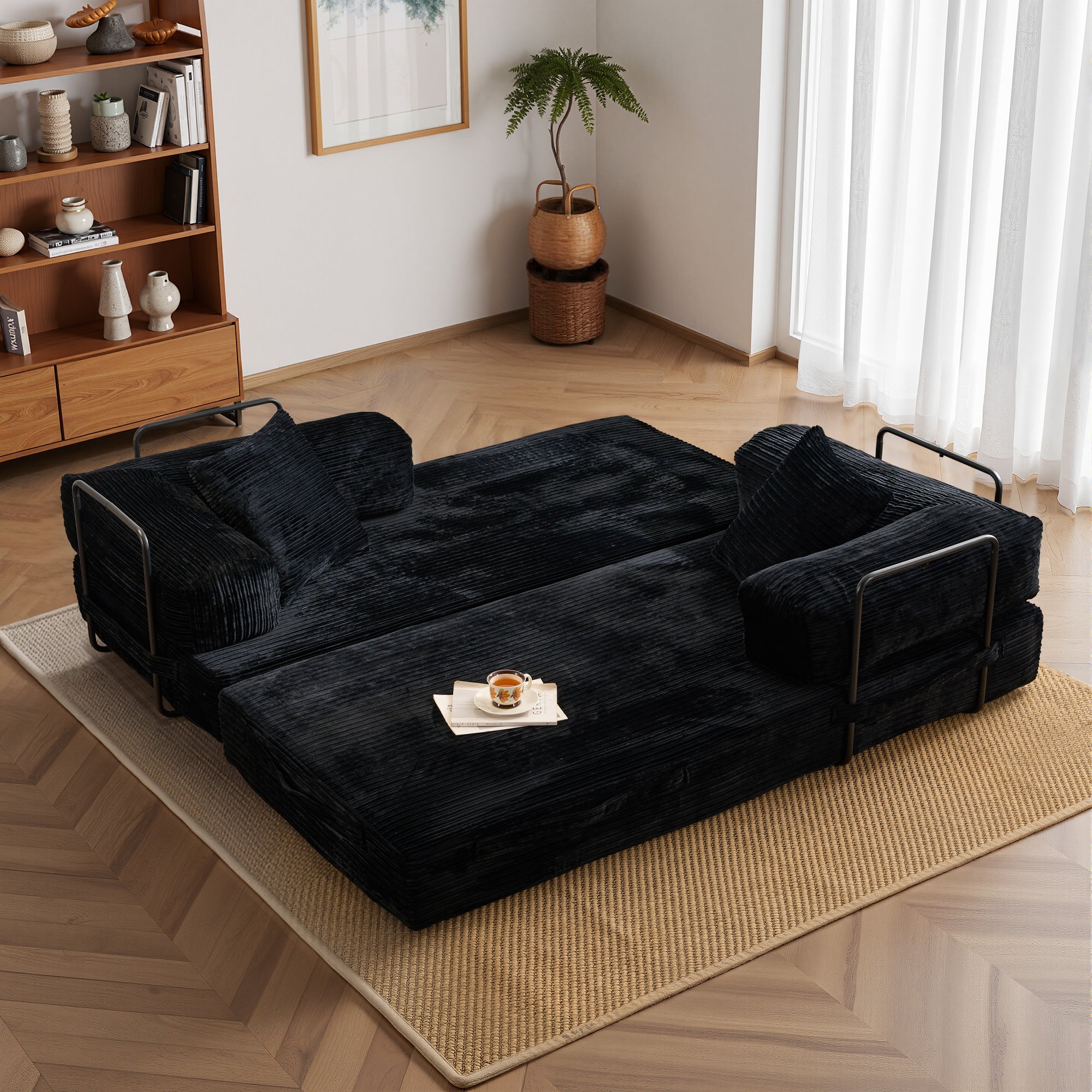 Ovios 80" Convertible Modular Sofa Bed