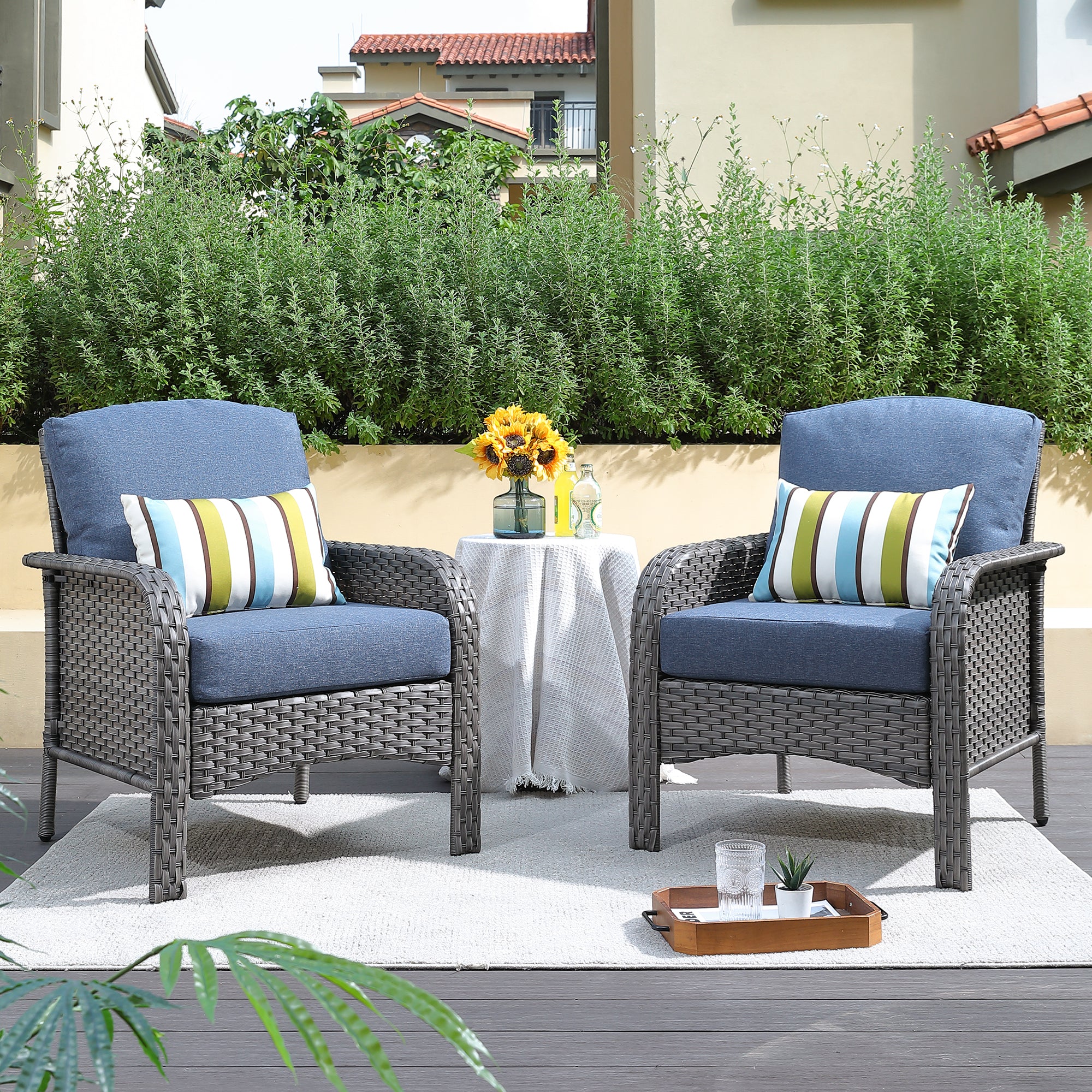 Durable Outdoor Lounge Chairs 2-Pack