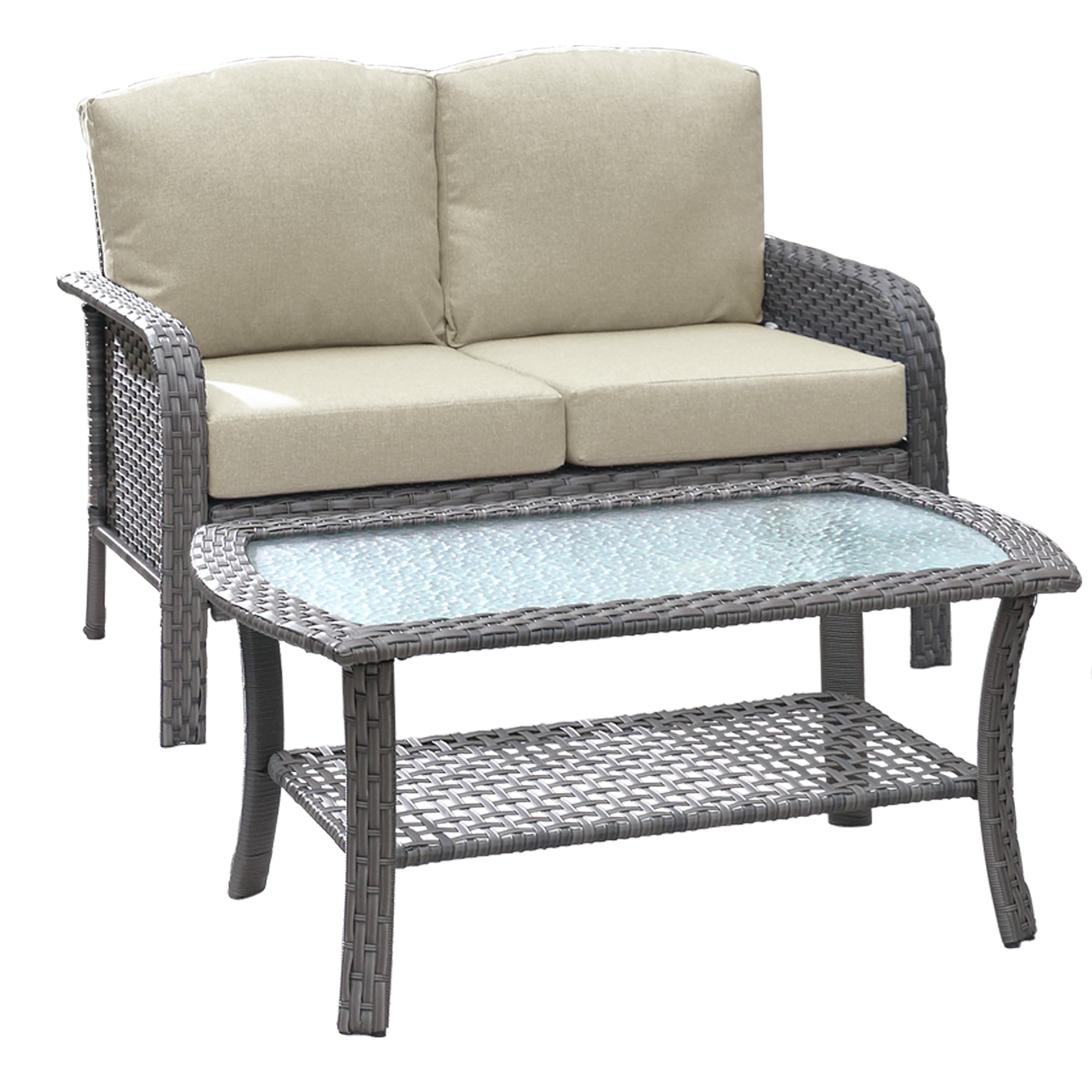 NDS Series - Outdoor Loveseat Set, 2-Piece