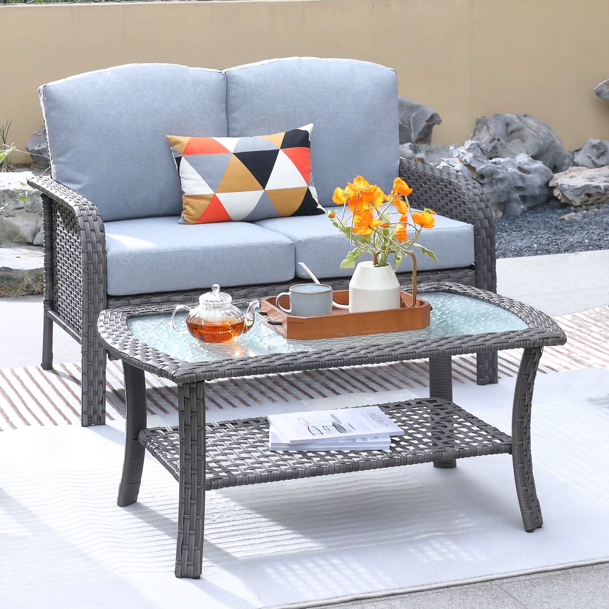 NDS Series - Outdoor Loveseat Set, 2-Piece