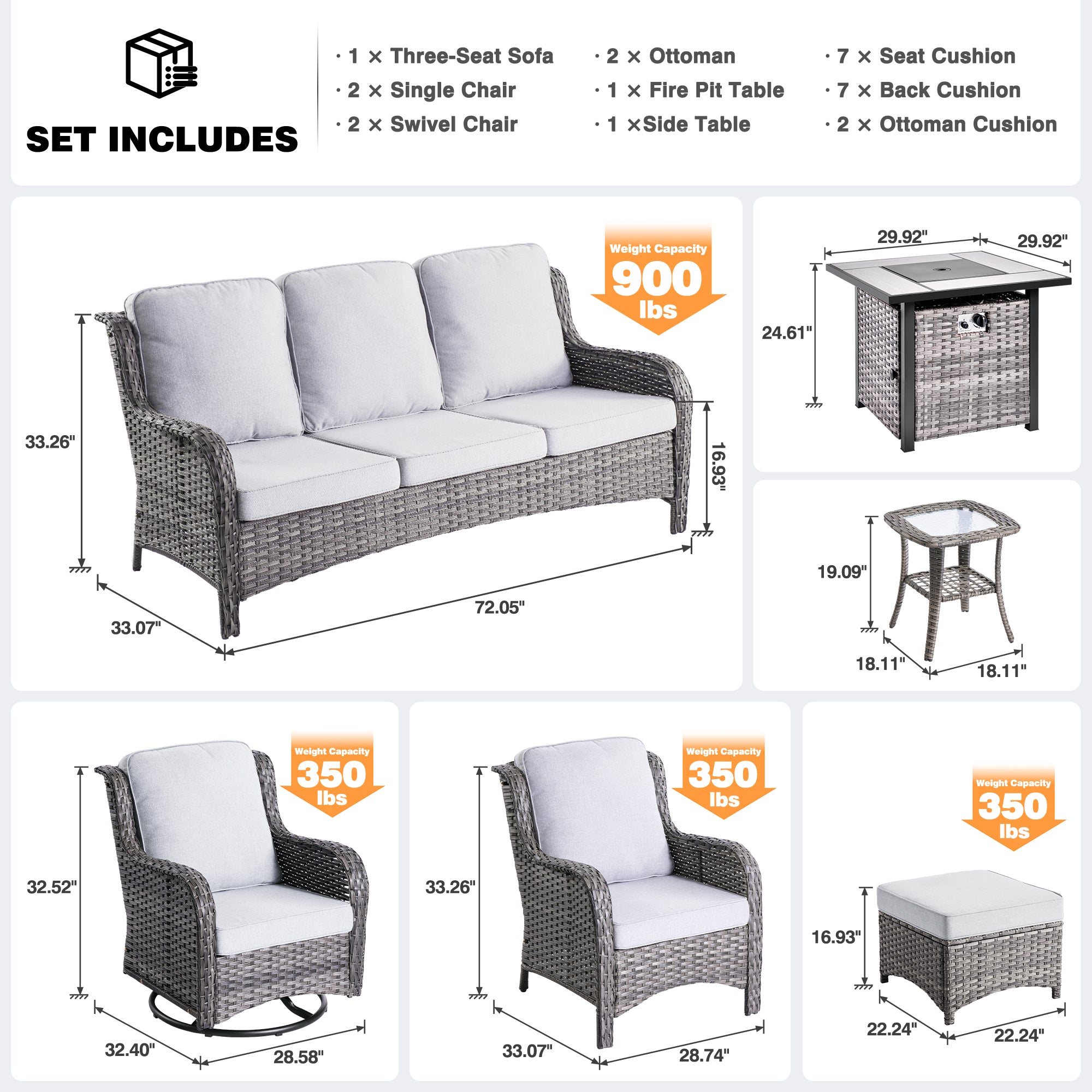 #Color_Grey Wicker Grey Cushion|#Finish_Light Grey Wicker A