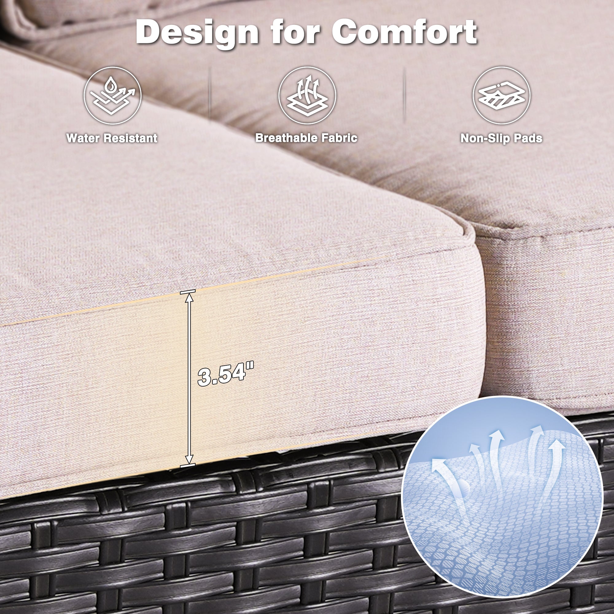 #Color_Brown Wicker Beige Cushion|#Finish_Brown Wicker A