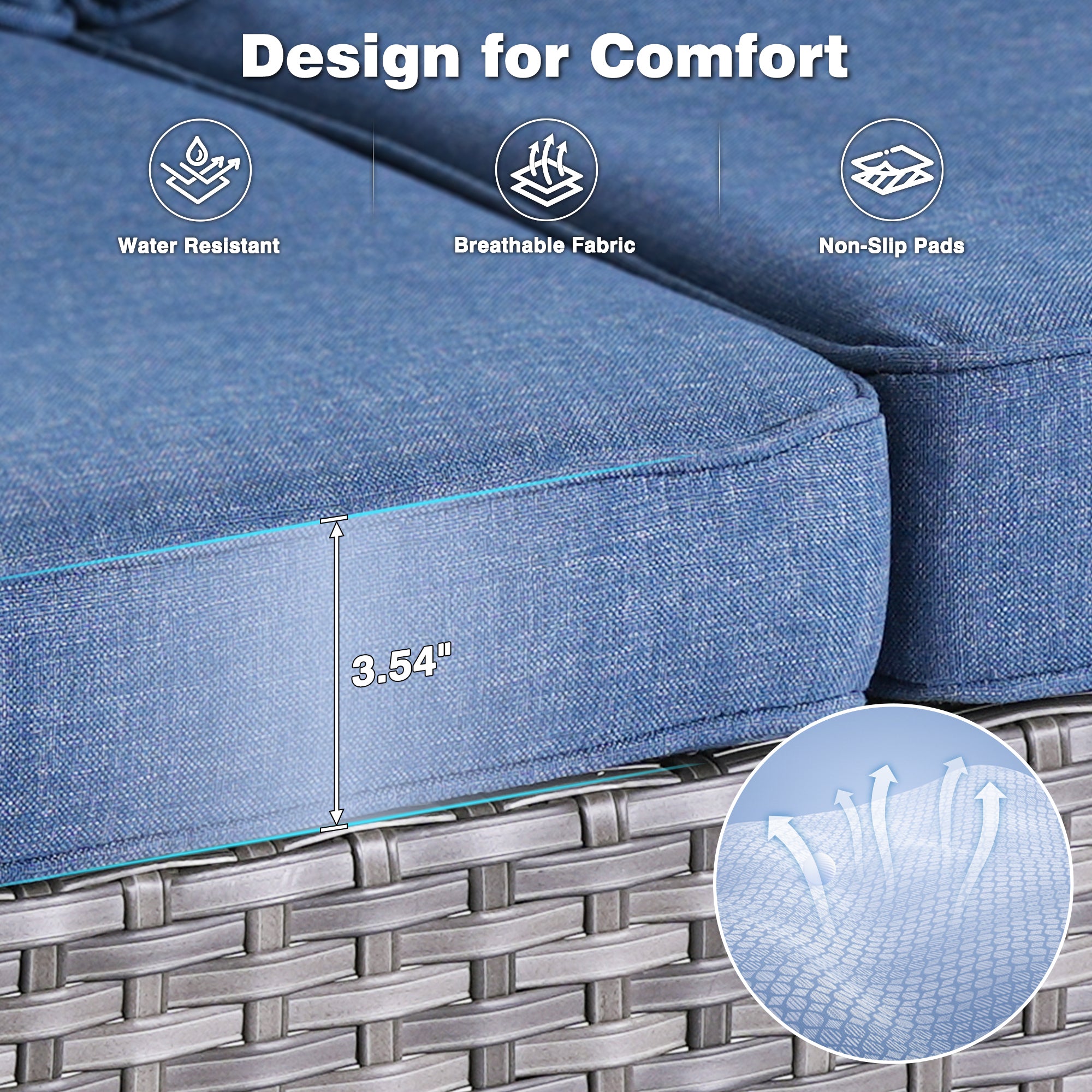 #Color_Grey Wicker Denim Blue Cushion|#Finish_Light Grey Wicker A