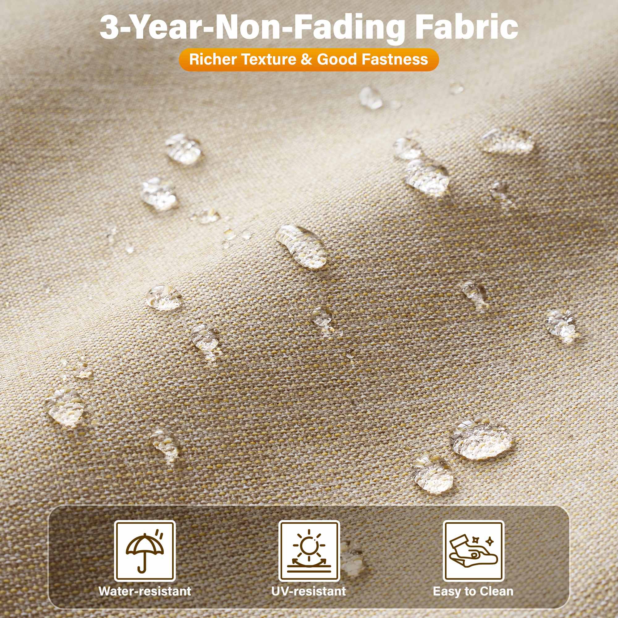 OVIOS Outdoor Wicker Patio Furniture Set with Fire Pit Table