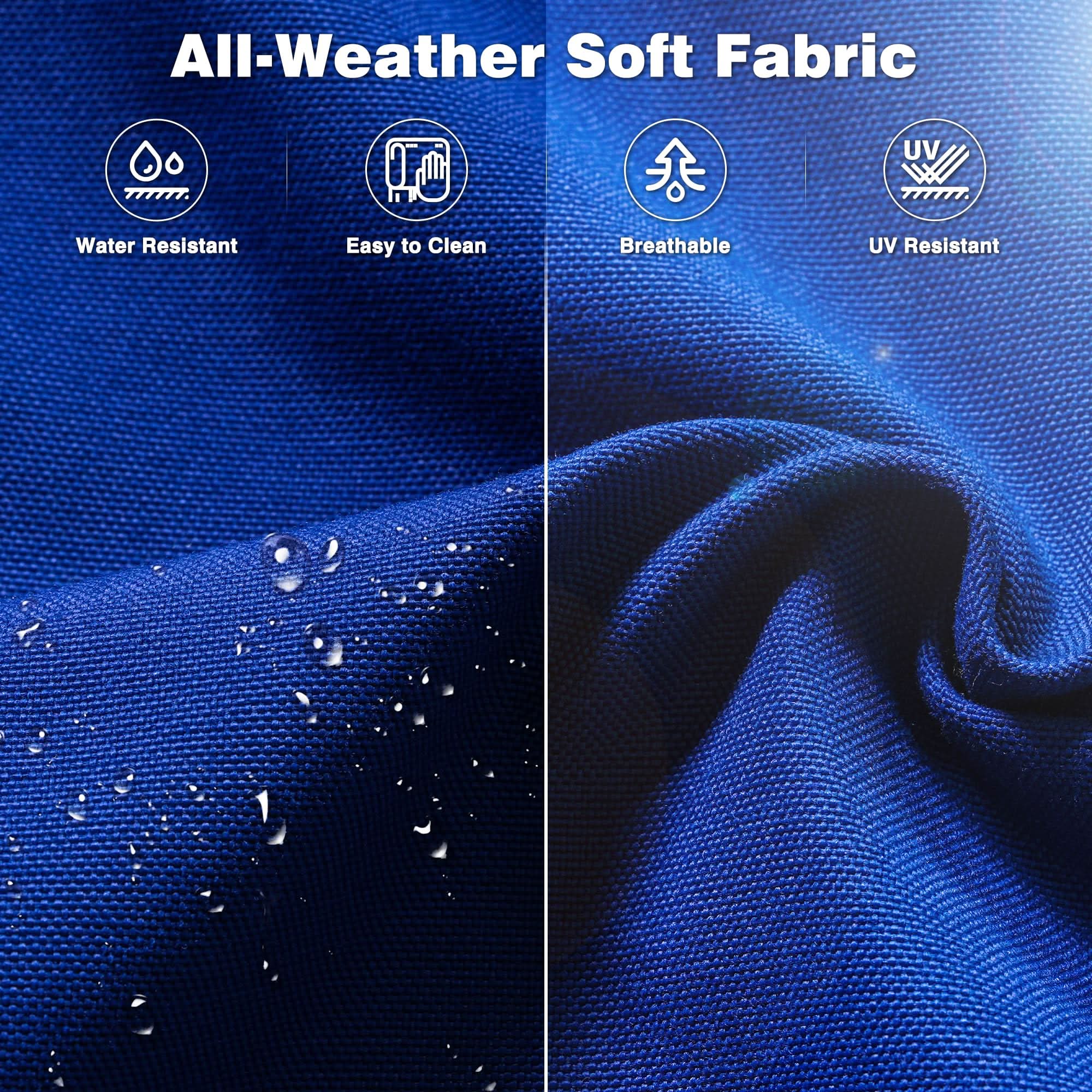 OVIOS Patio 6-Piece Conversation Set with 42'' Rectangle Propane Fire Pit Table Kenard