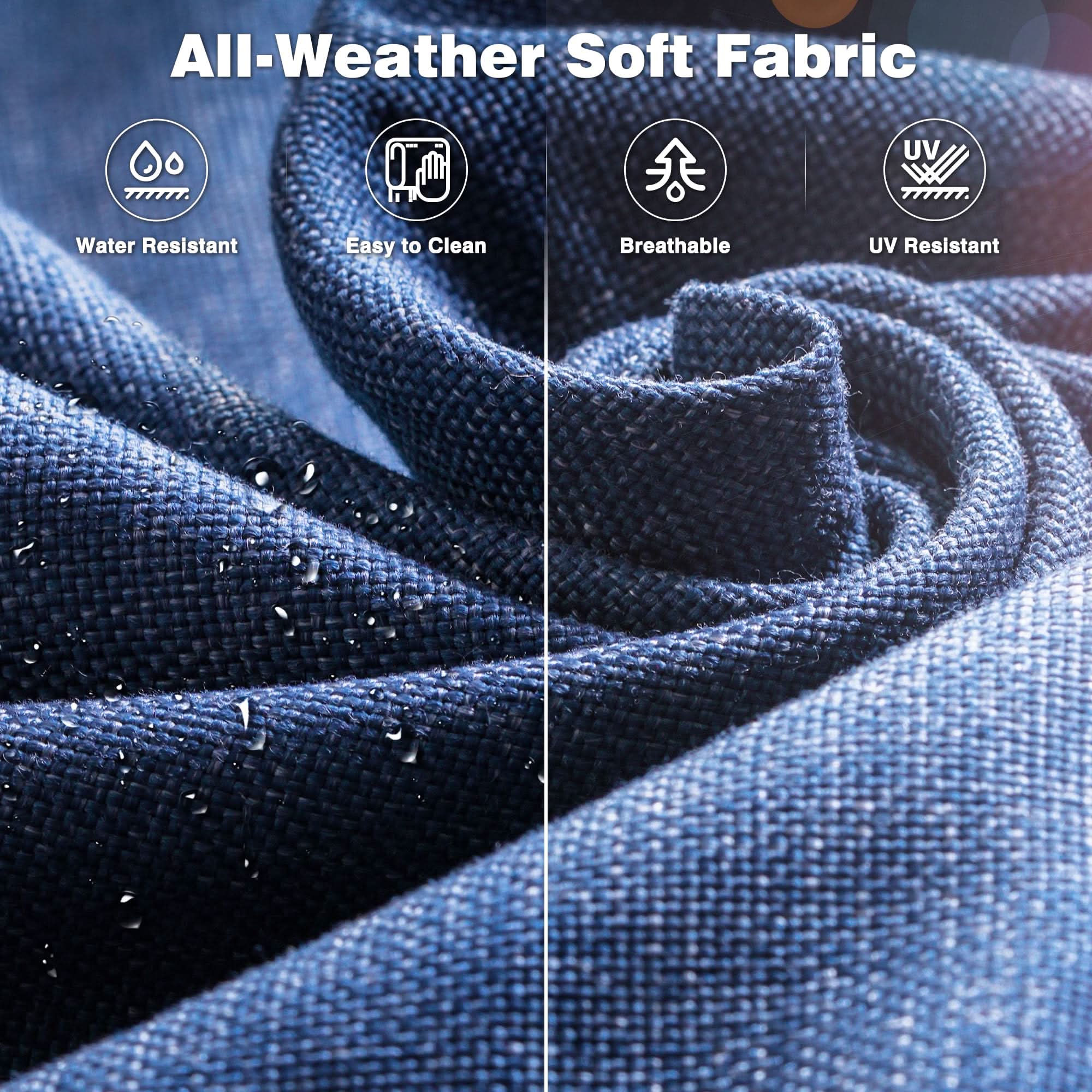 Ovios 10 Pieces Patio Furniture Set with Fire Pit Table Outdoor Wicker Sofa Loveseat and Swivel Rocking Glider Chairs