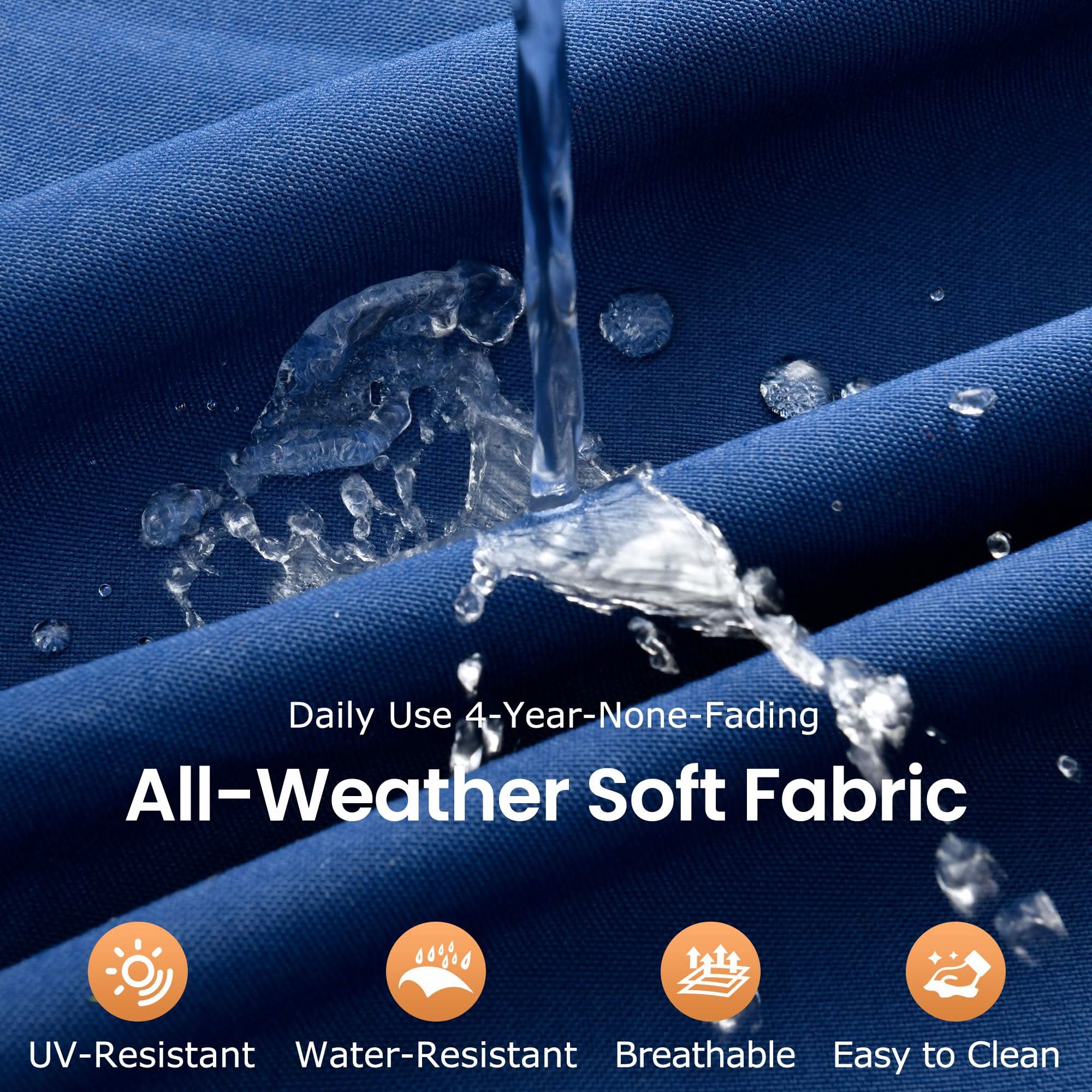 OVIOS Outdoor Wicker Patio Furniture Set