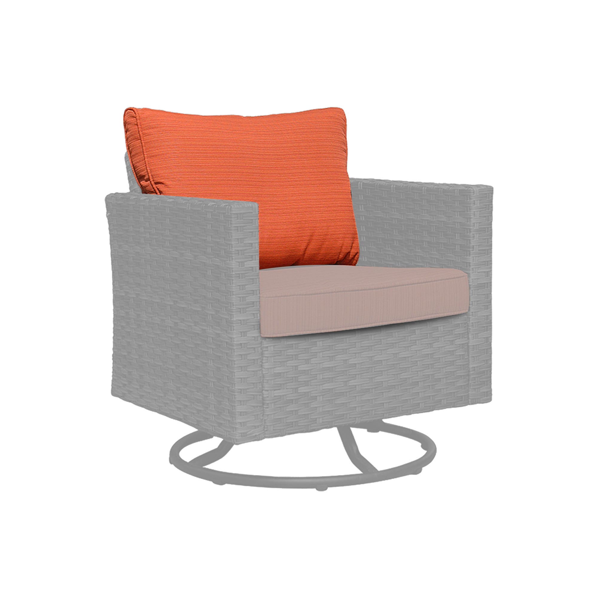 OVIOS Vultros Series Replacement Seat, Back, Ottoman Cushion (Refer to the Dimension in Description)