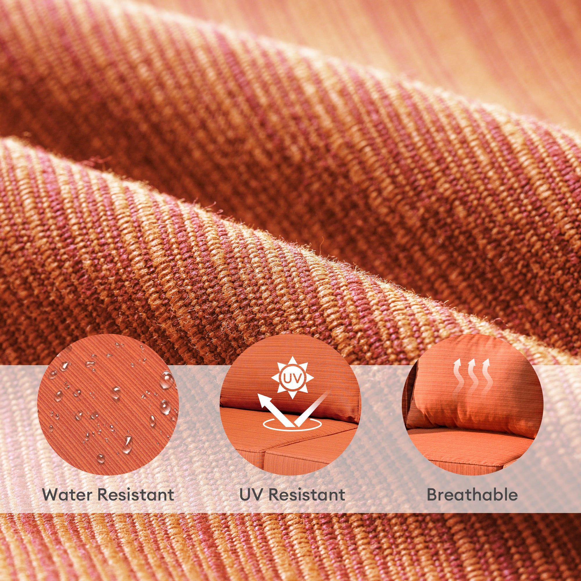 OVIOS Vultros Series Replacement Seat, Back, Ottoman Cushion (Refer to the Dimension in Description)