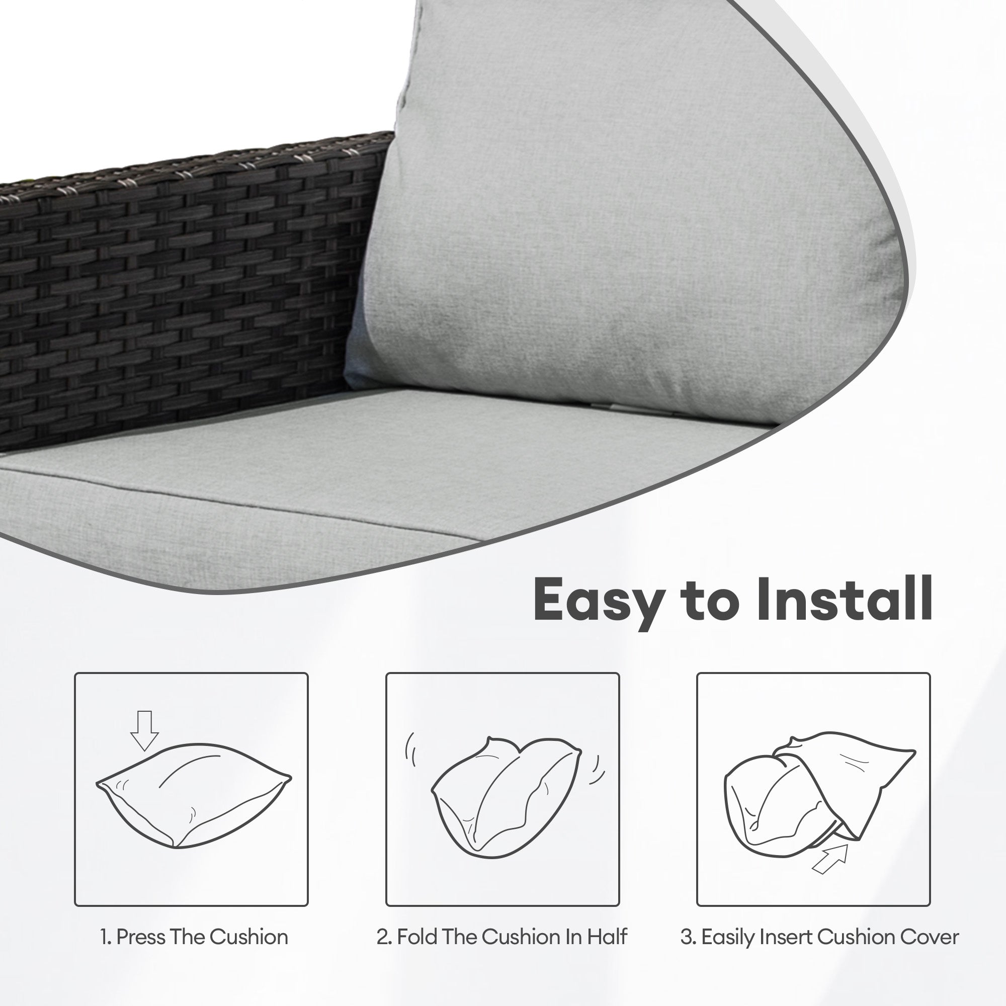 OVIOS New Vultros Series Replacement Seat, Back Cushion Cover(Refer to the Dimension in Description,Only cover)