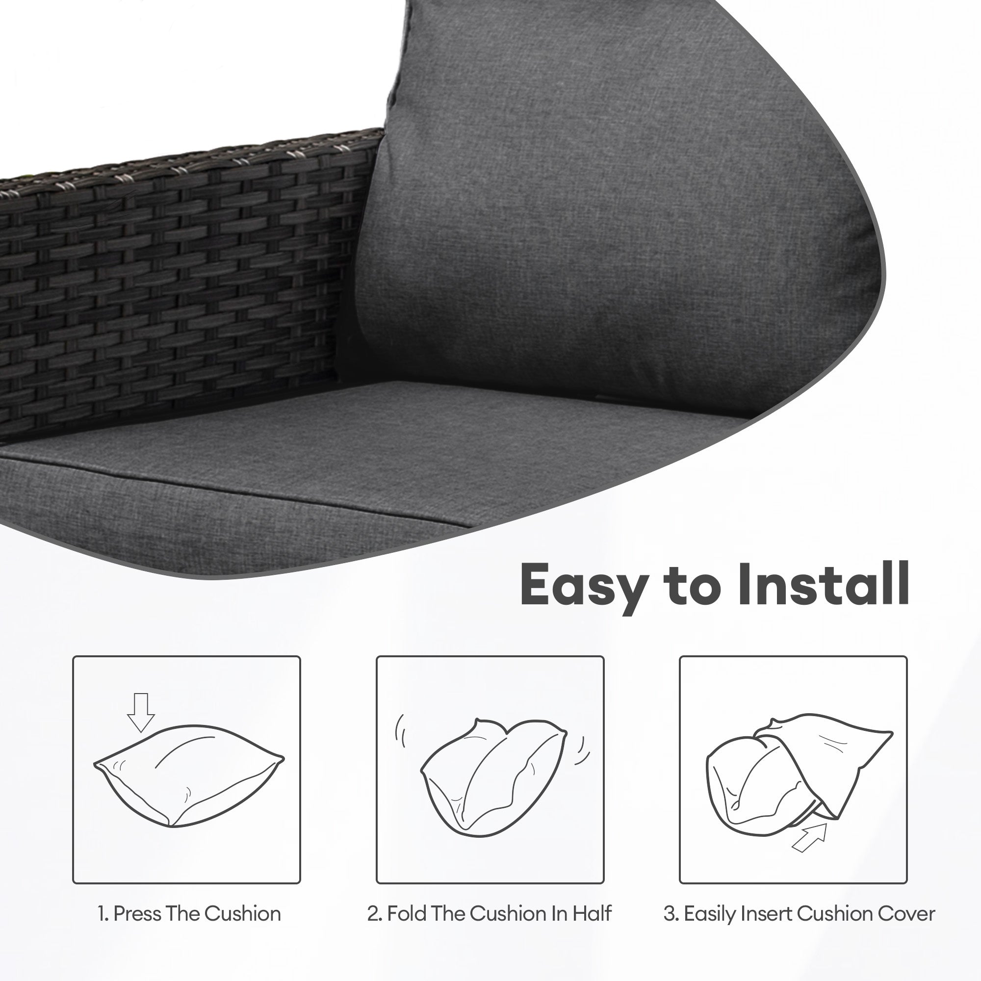 OVIOS New Vultros Series Replacement Seat, Back Cushion Cover(Refer to the Dimension in Description,Only cover)