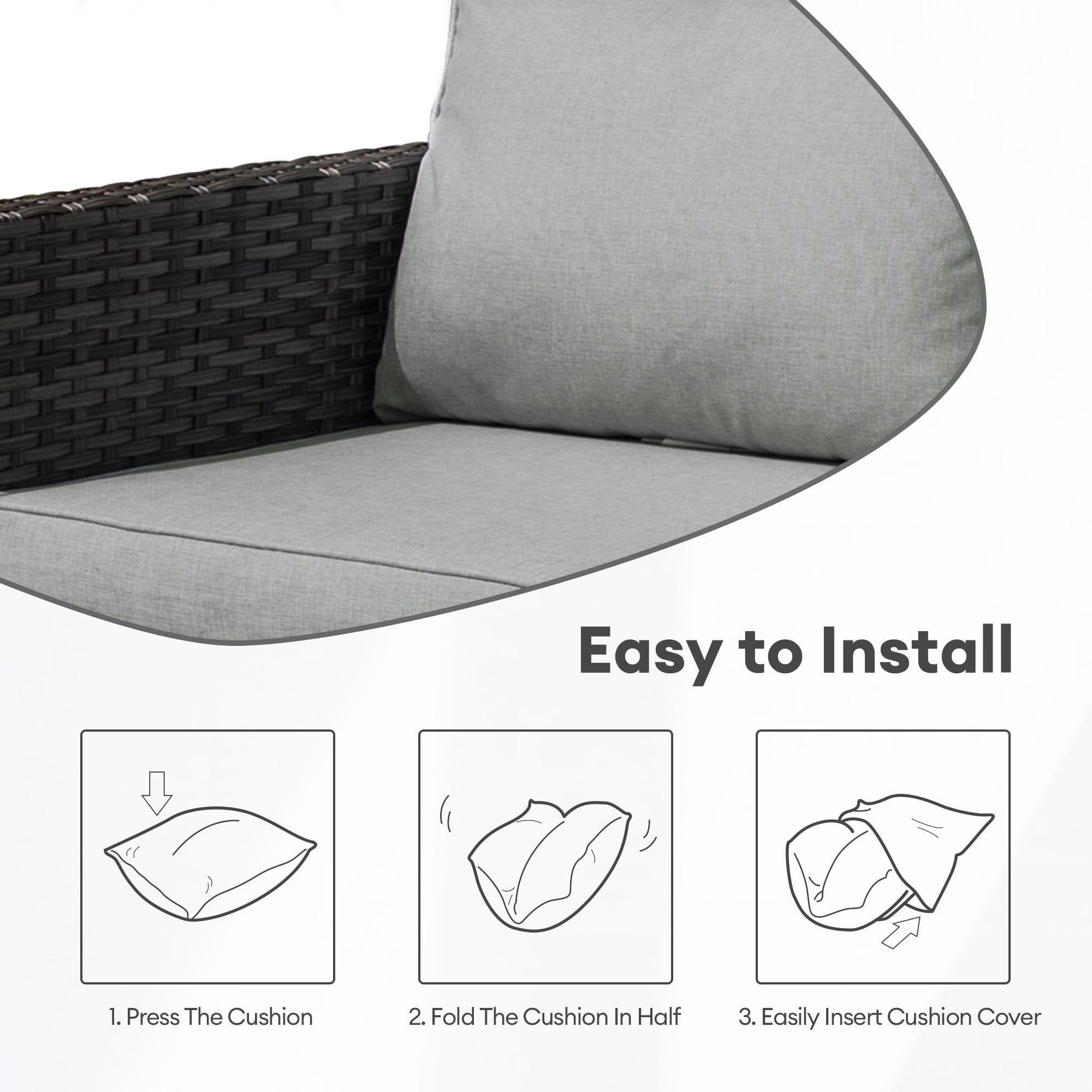 OVIOS New Vultros Series Replacement Seat, Back Cushion Cover(Refer to the Dimension in Description,Only cover)