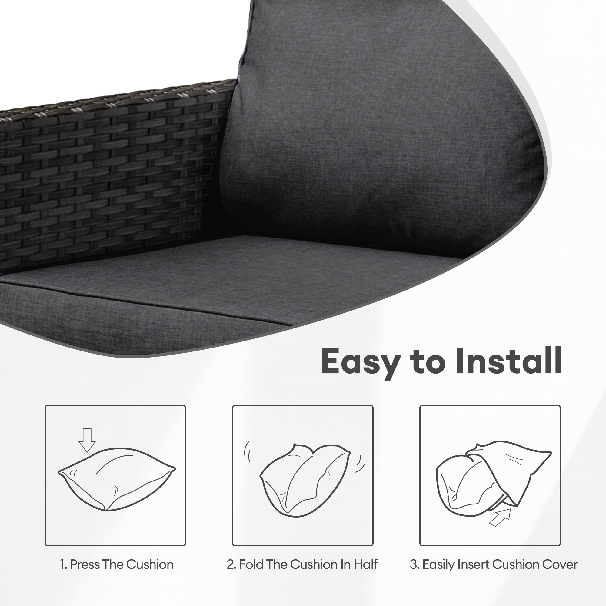 OVIOS New Vultros Series Replacement Seat, Back Cushion Cover(Refer to the Dimension in Description,Only cover)