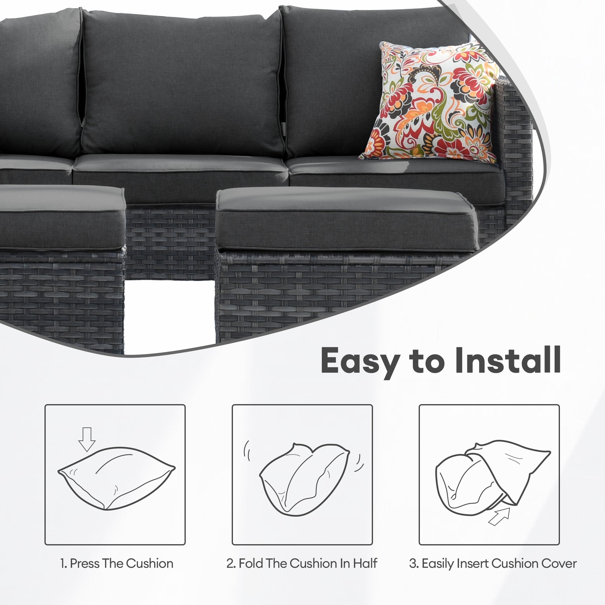 OVIOS New Vultros Series Replacement Seat, Back Cushion Cover(Refer to the Dimension in Description,Only cover)