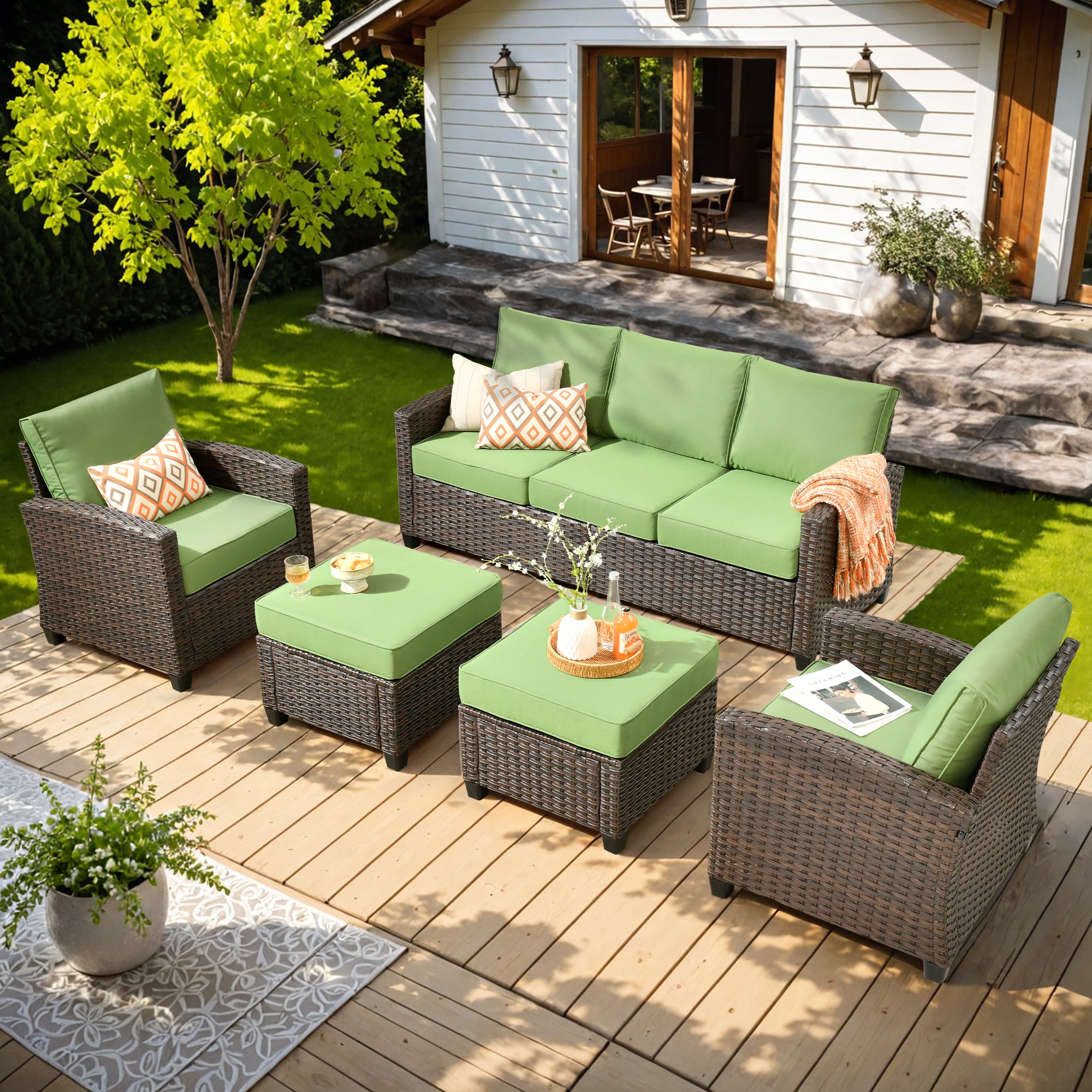 Ovios PRS Series Patio Conversation 5-Piece Set
