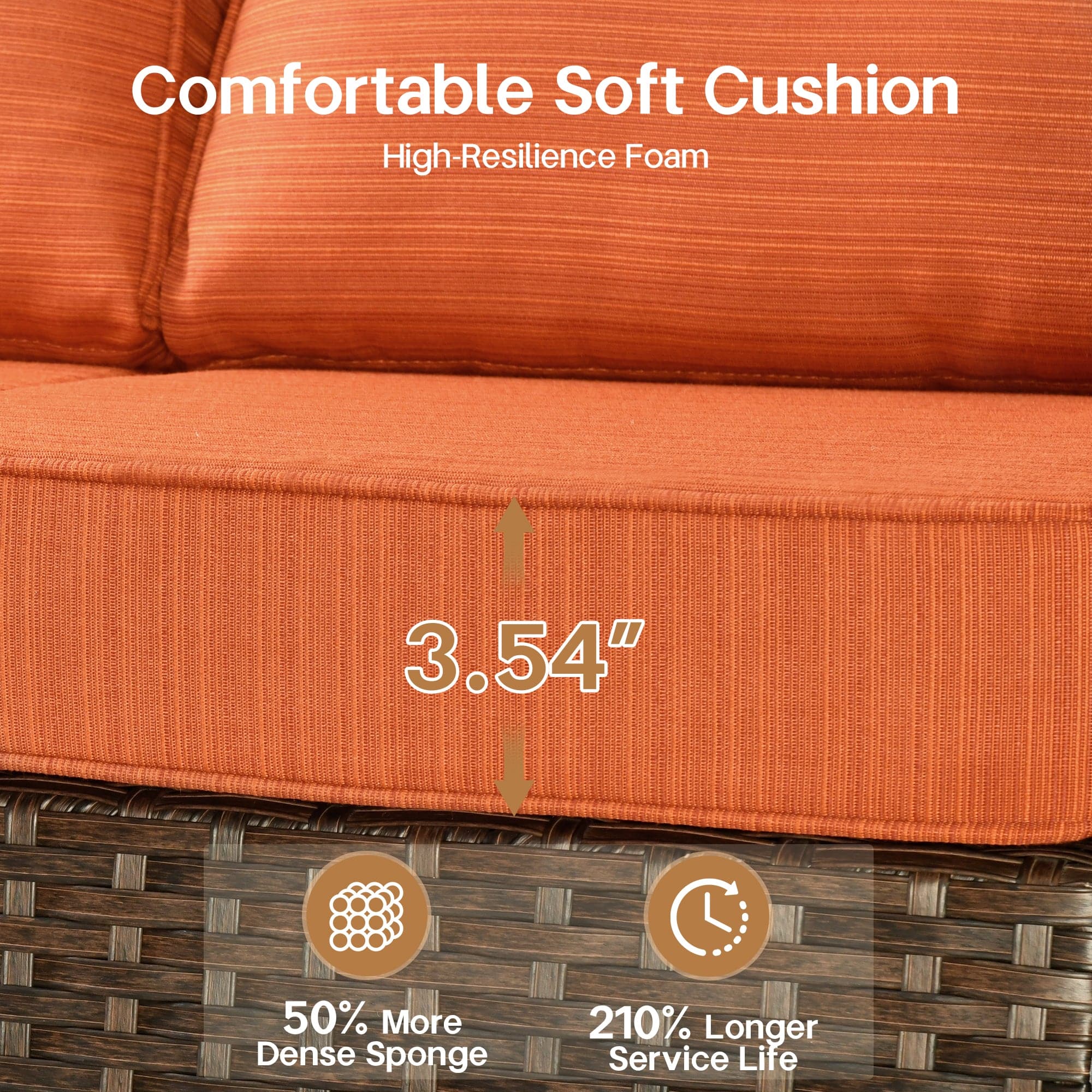 Ovios PRS Series Patio Conversation 5-Piece Set