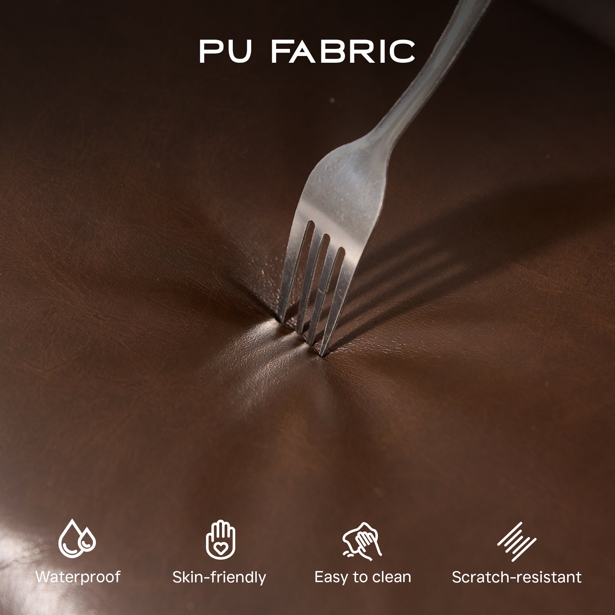 OVIOS Office Executive Chair Oversize Cushions Suede Fabric