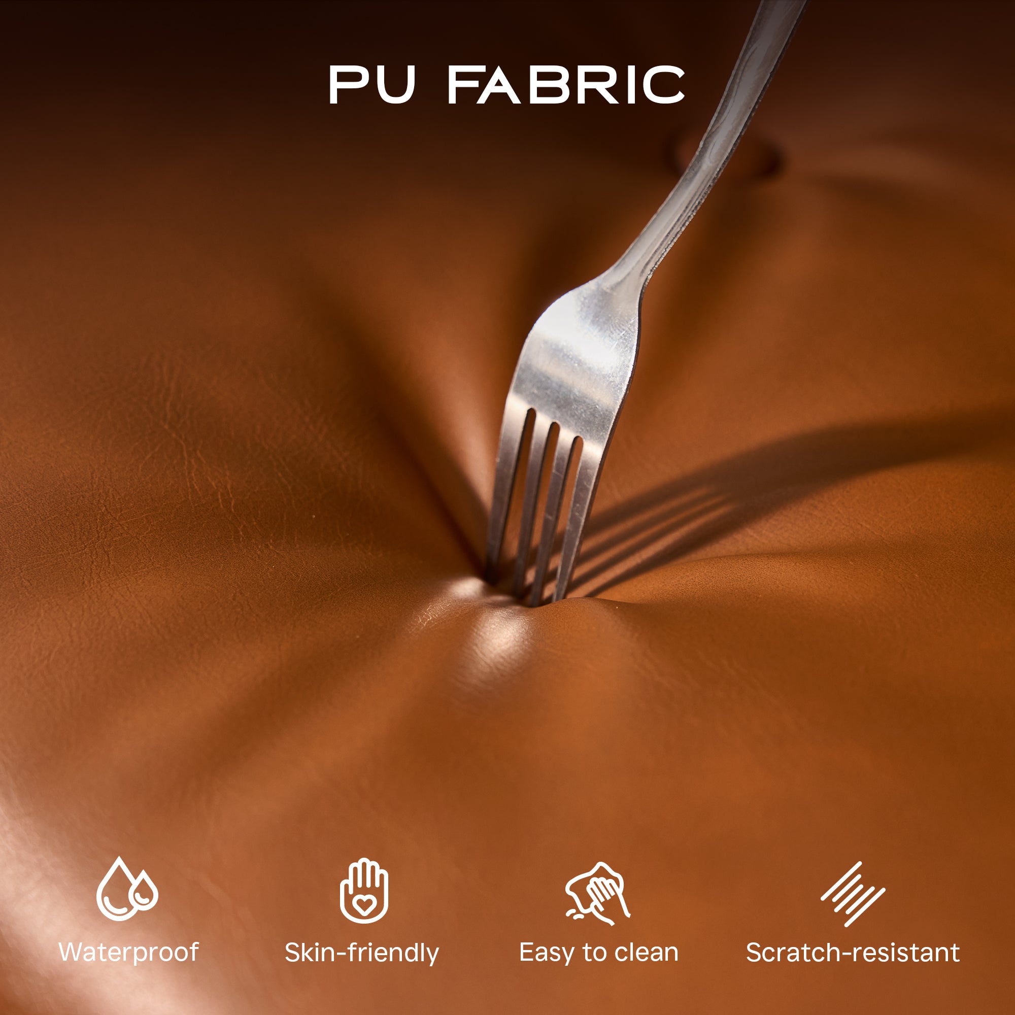 OVIOS Office Executive Chair Oversize Cushions Suede Fabric