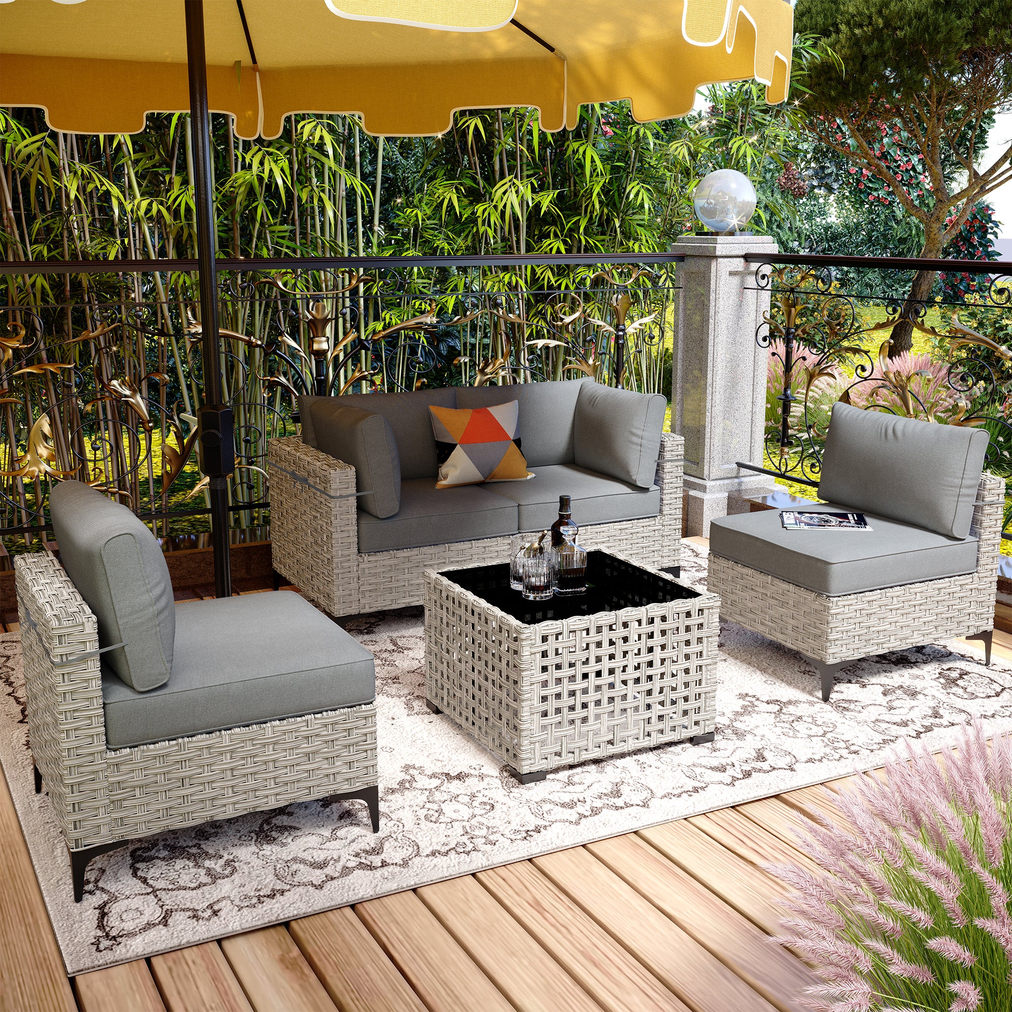 SKT Serie - Sectional Outdoor Furniture Set 5-Piece