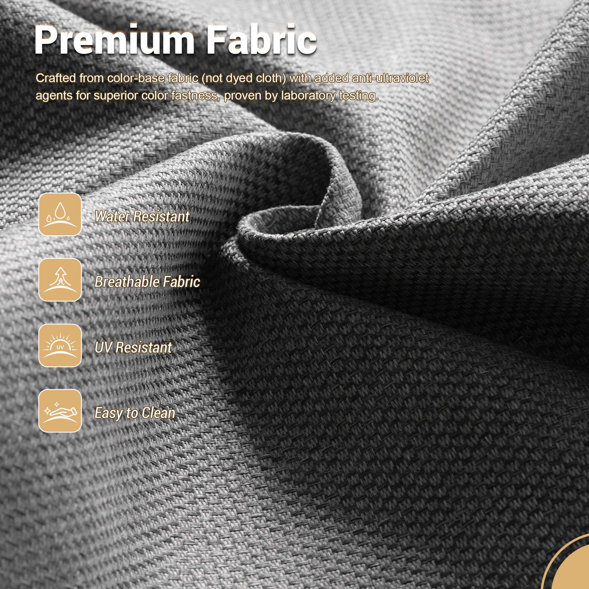 OVIOS Wicker Patio Conversation Set with Fire Pit Table & Glowing Coffee Table