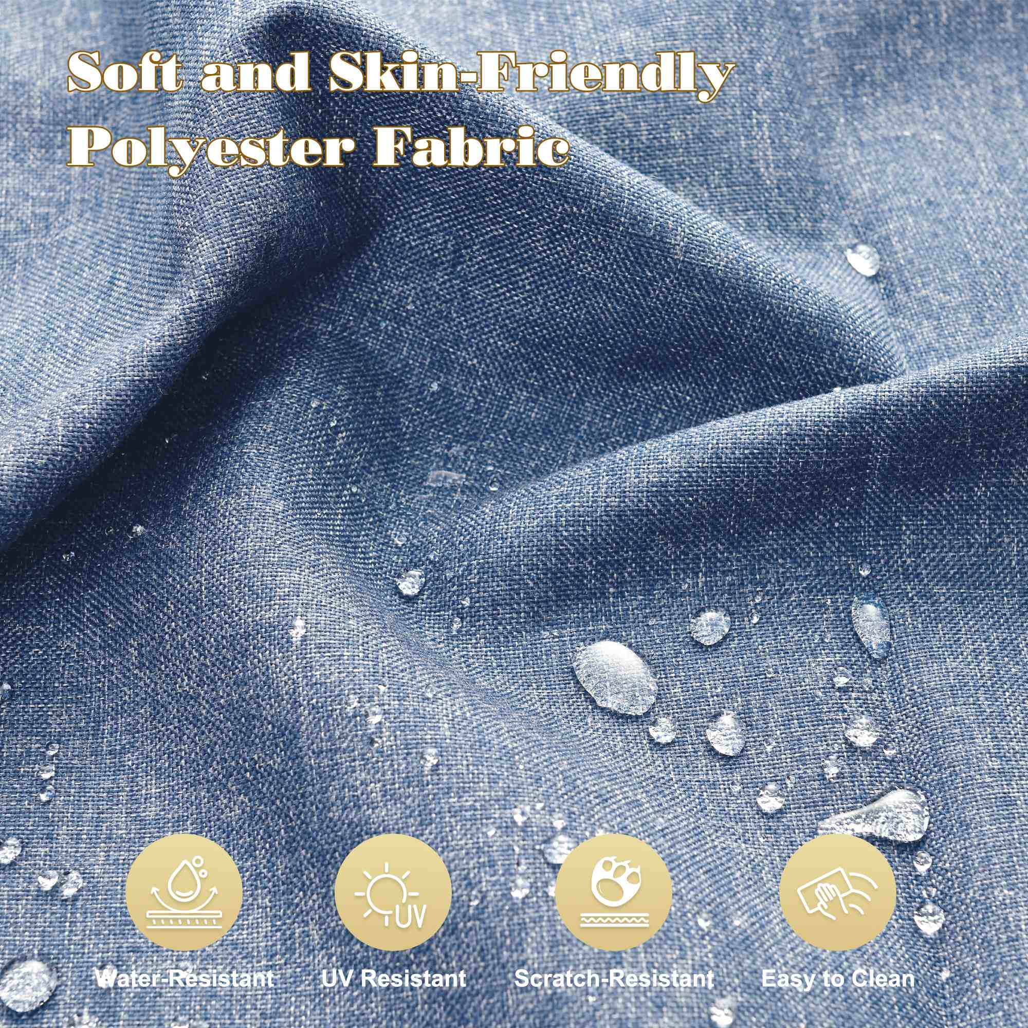 OVIOS Outdoor Wicker Patio Conversation Set for Patio Backyard