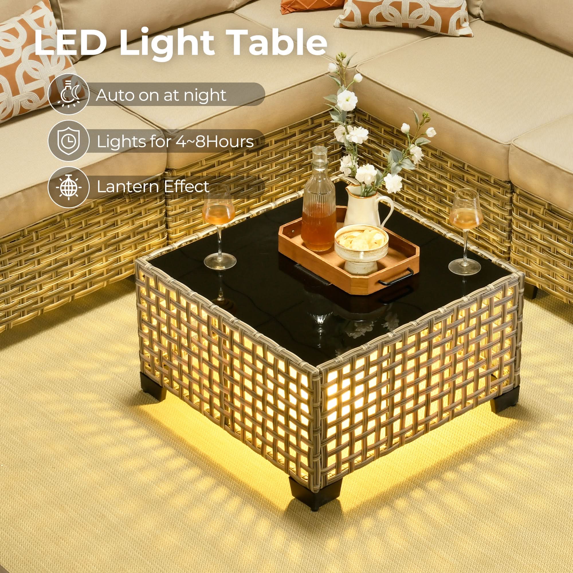 #Color_Coffee Wicker Beige Cushion