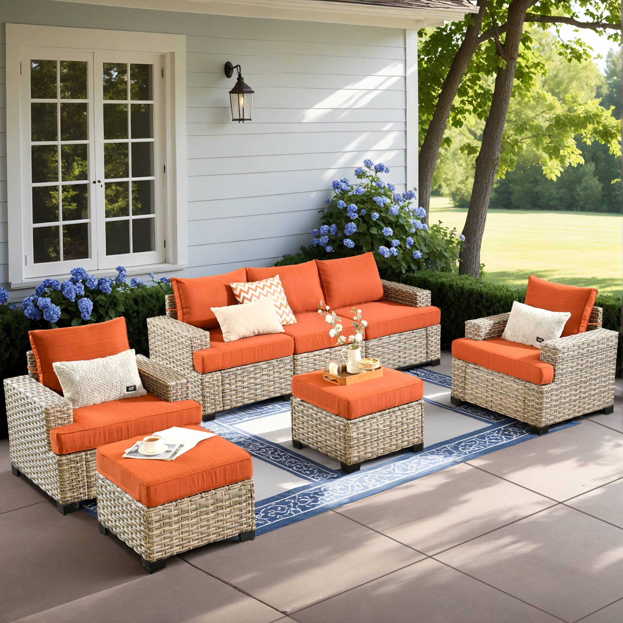 TBS Series - Sectional Patio Furniture Set 8-Piece