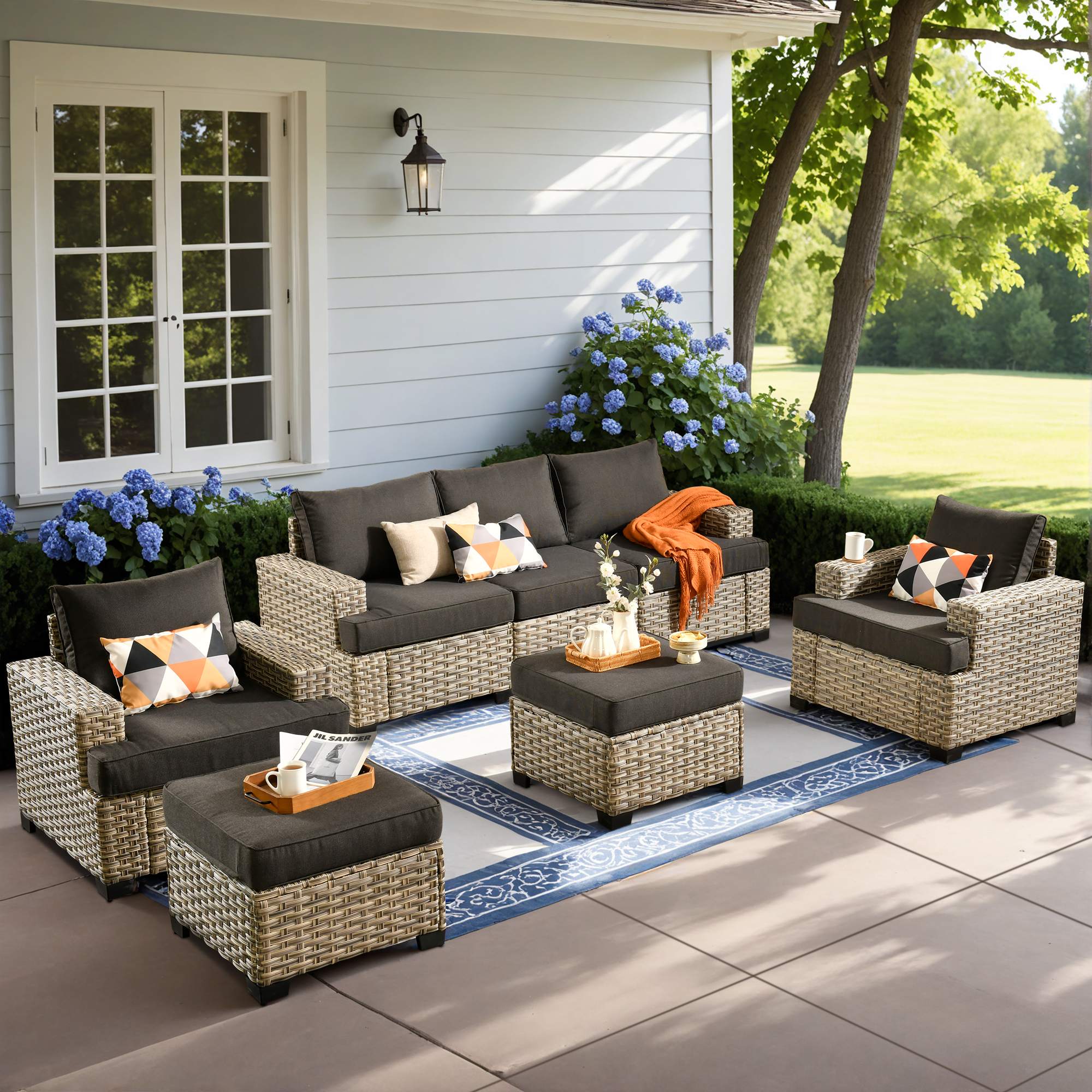 TBS Series - Sectional Patio Furniture Set 8-Piece