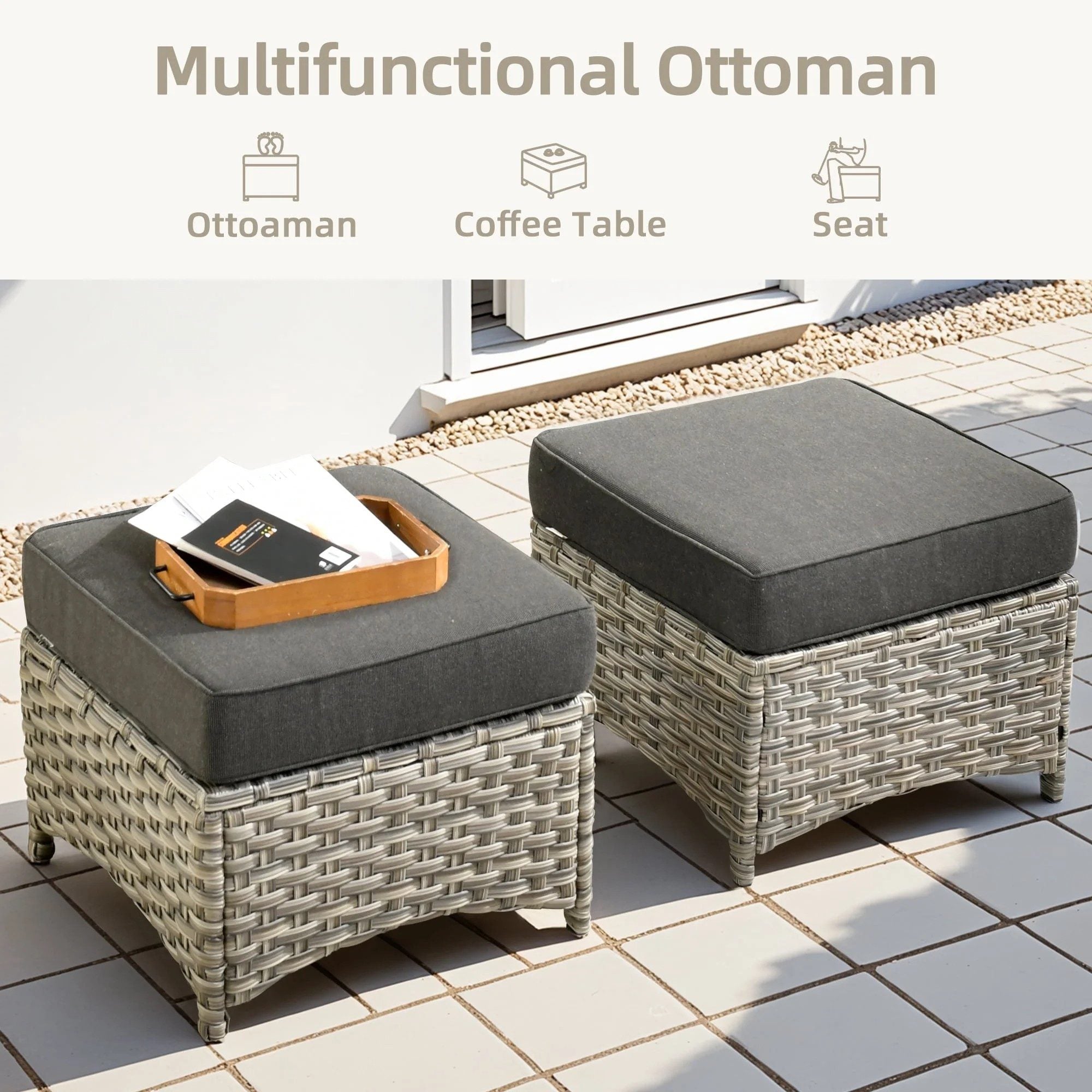 TBS Series - Sectional Patio Furniture Set 8-Piece