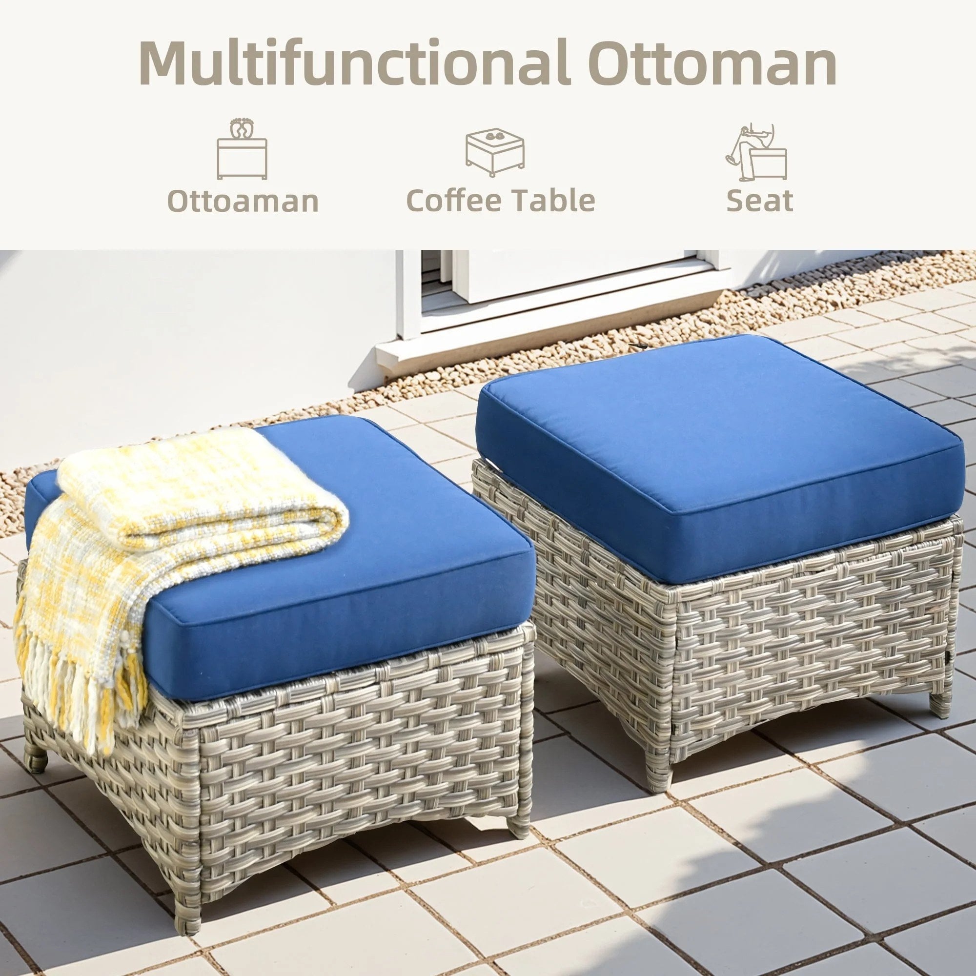 TBS Series - Sectional Patio Furniture Set 8-Piece