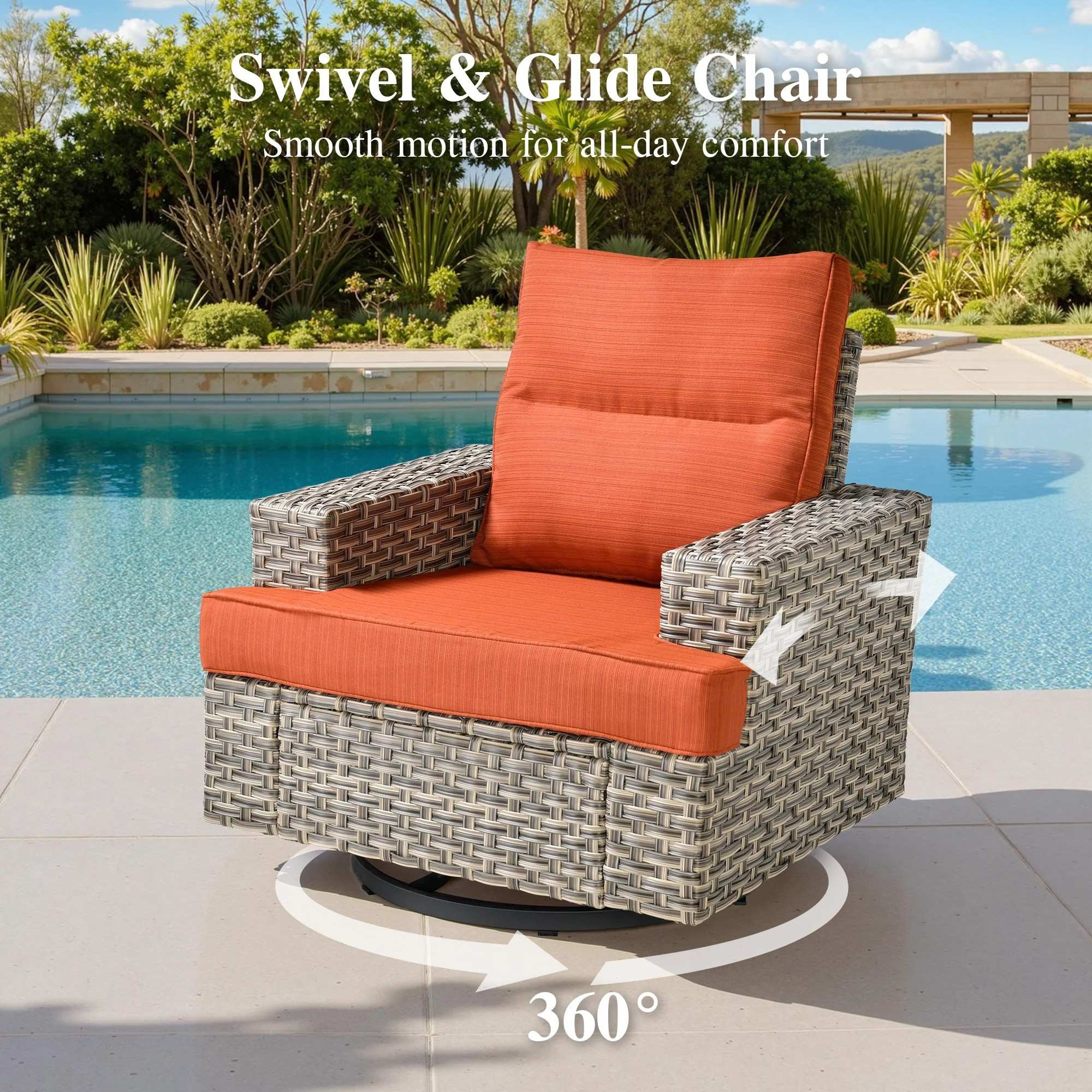 TBS Series - Sectional Patio Furniture Set 8-Piece