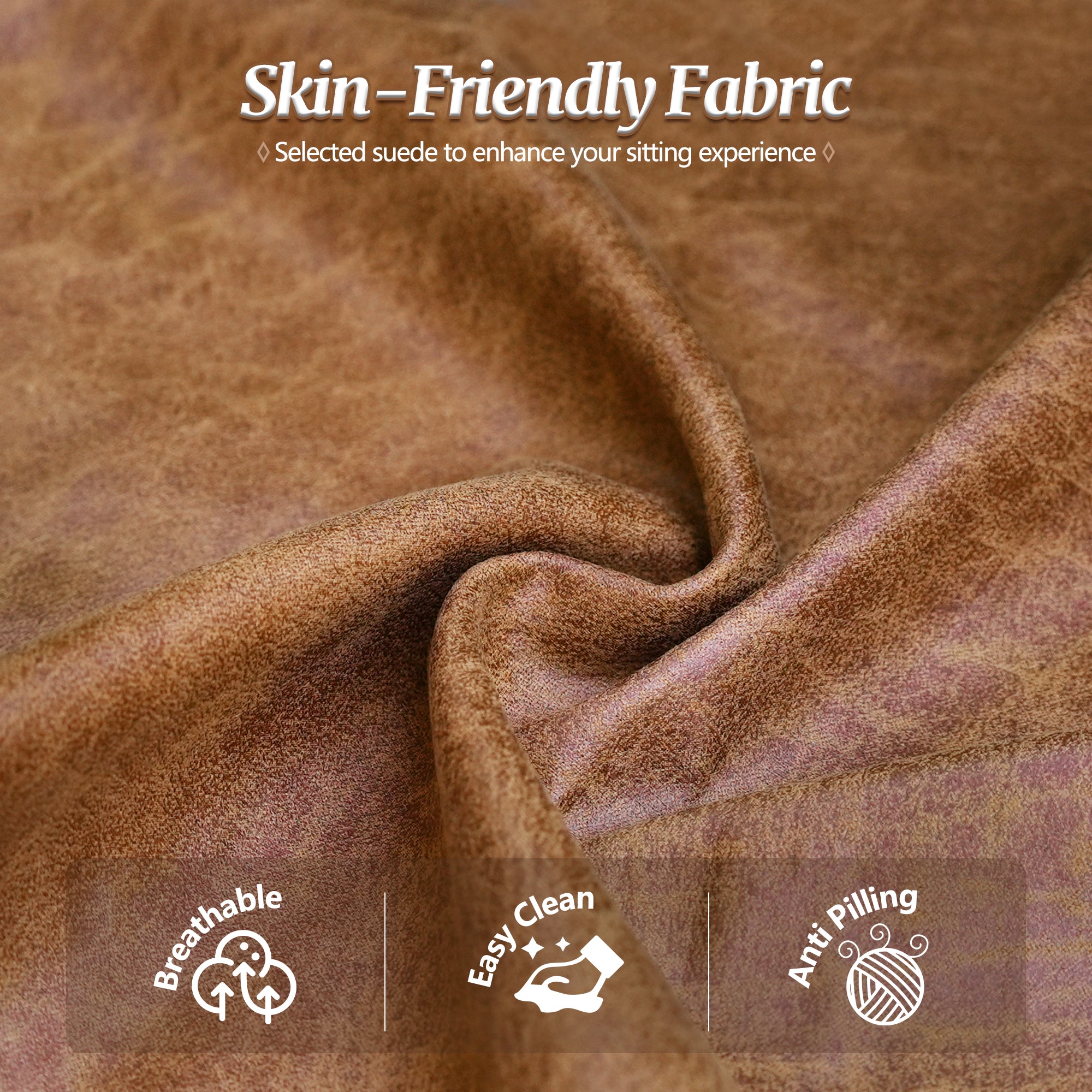 OVIOS 73.6'' Mid Century Style Sofa 3 Seater