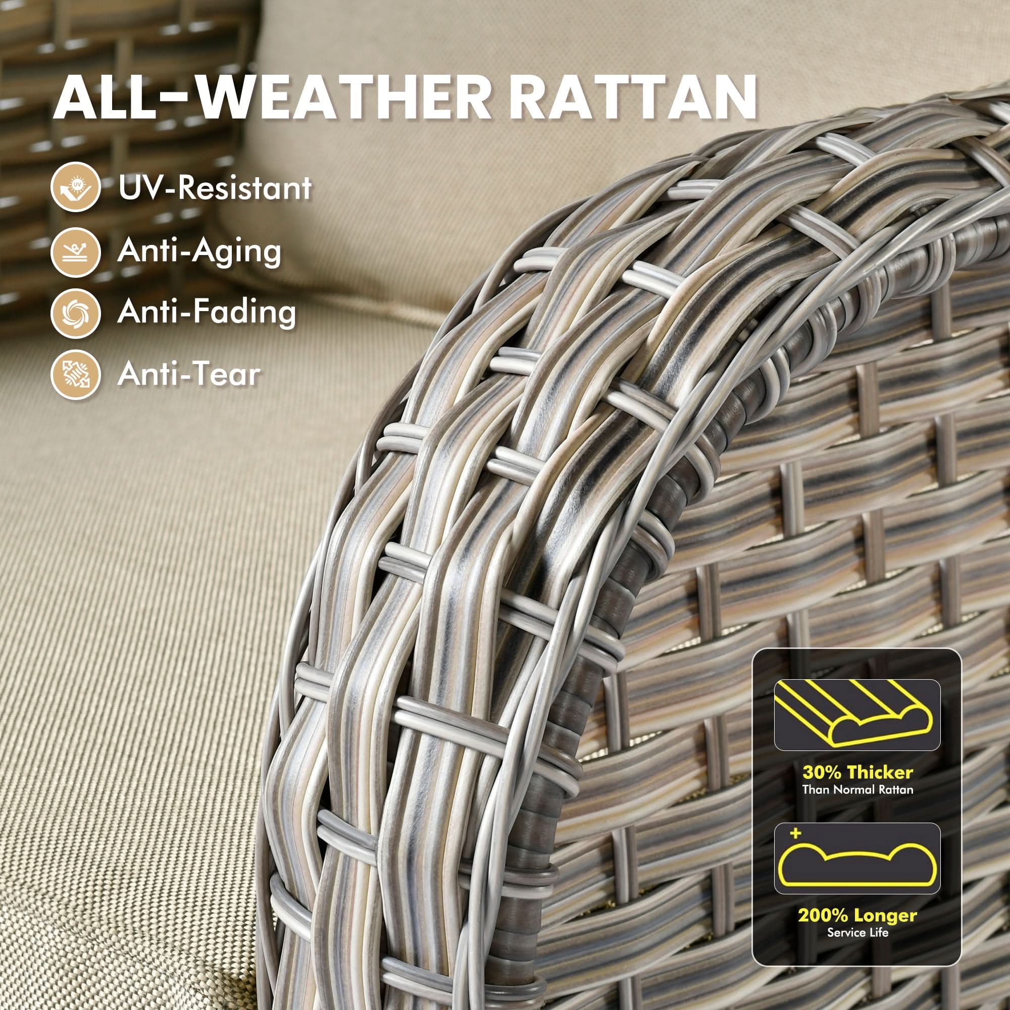 #Color_Coffee Wicker Beige Cushion