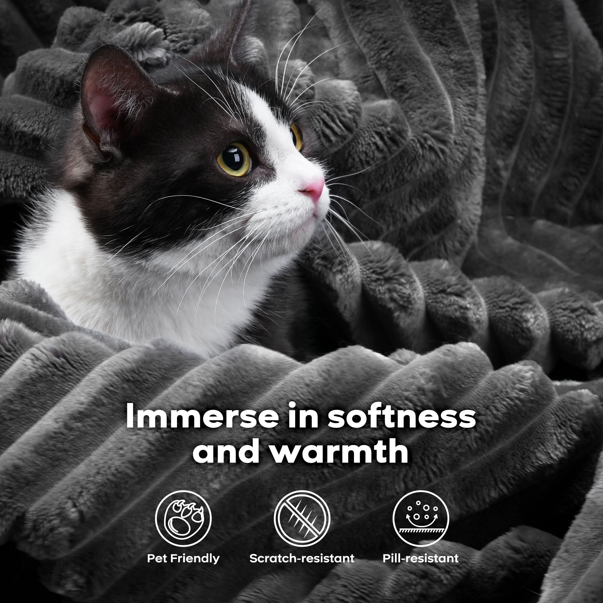 OVIOS Living Room Modular Couch 5-Pieces Set, 1 Wale Plush Corduroy Fabric